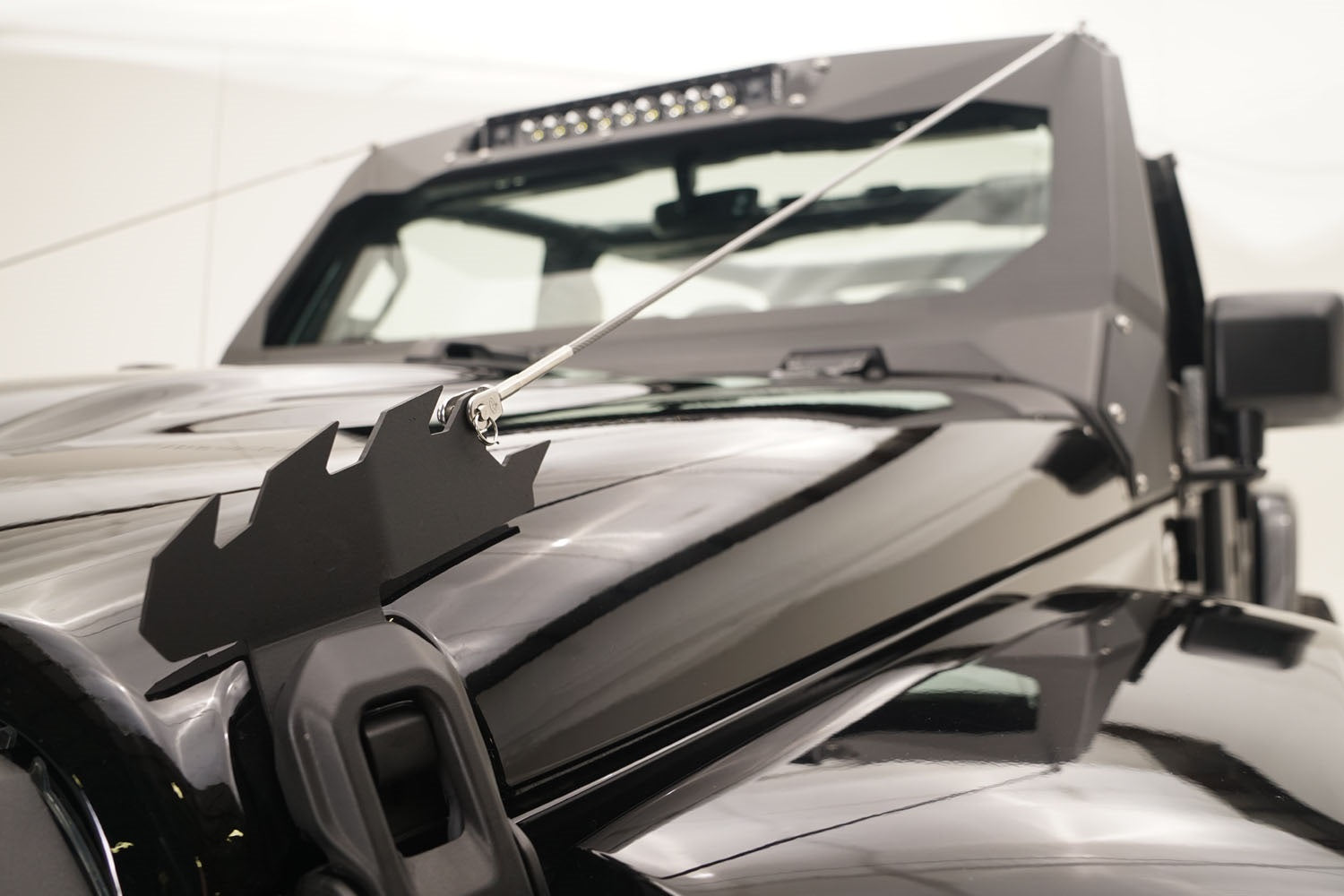 Fab Fours JL1060-1 ViCowl Limb Riser; 3/16 In. Steel Construction; 2 Stage Matte Black Powder Coat; Fab Fours JL1060-1