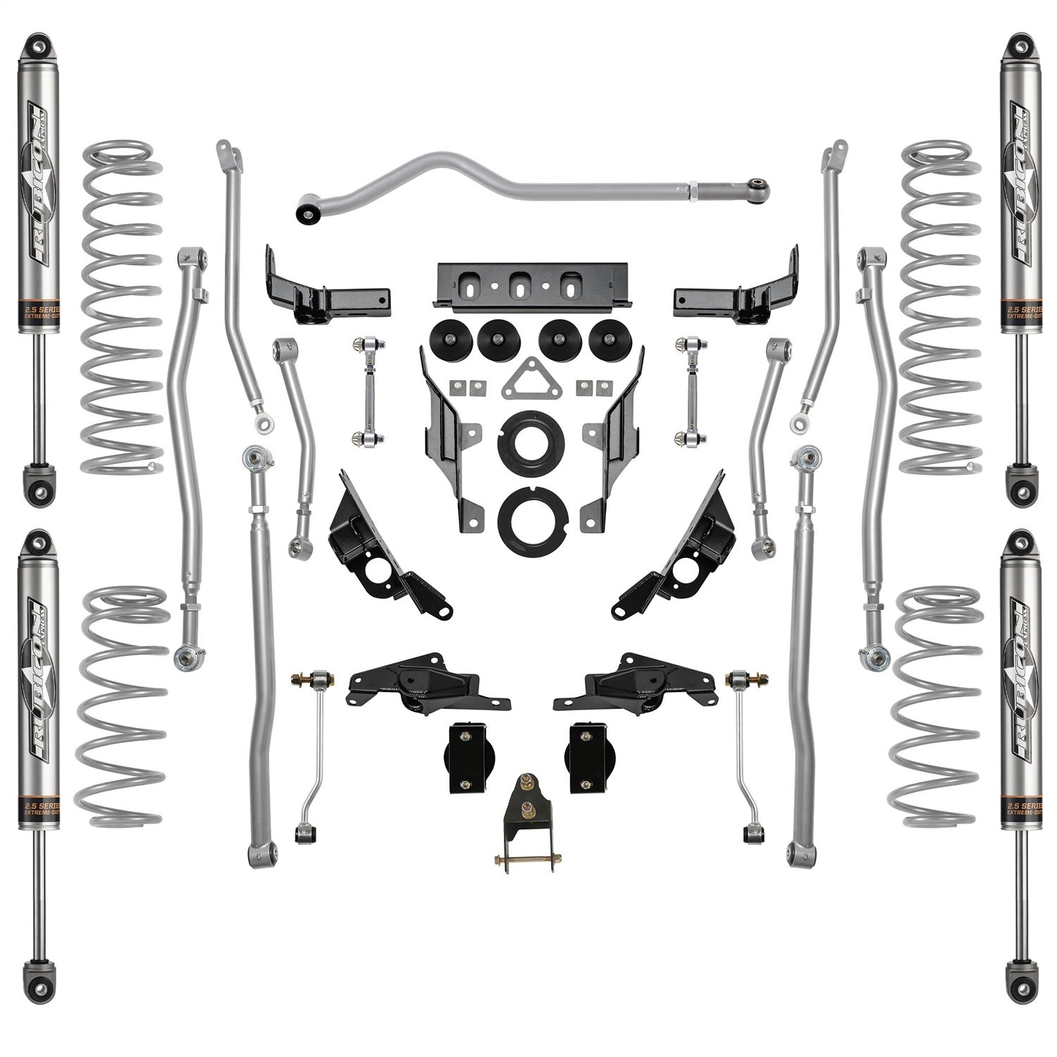 Rubicon Express JL4444NR Extreme Duty 4-Link Long Arm System w/Shocks Rubicon Express JL4444NR