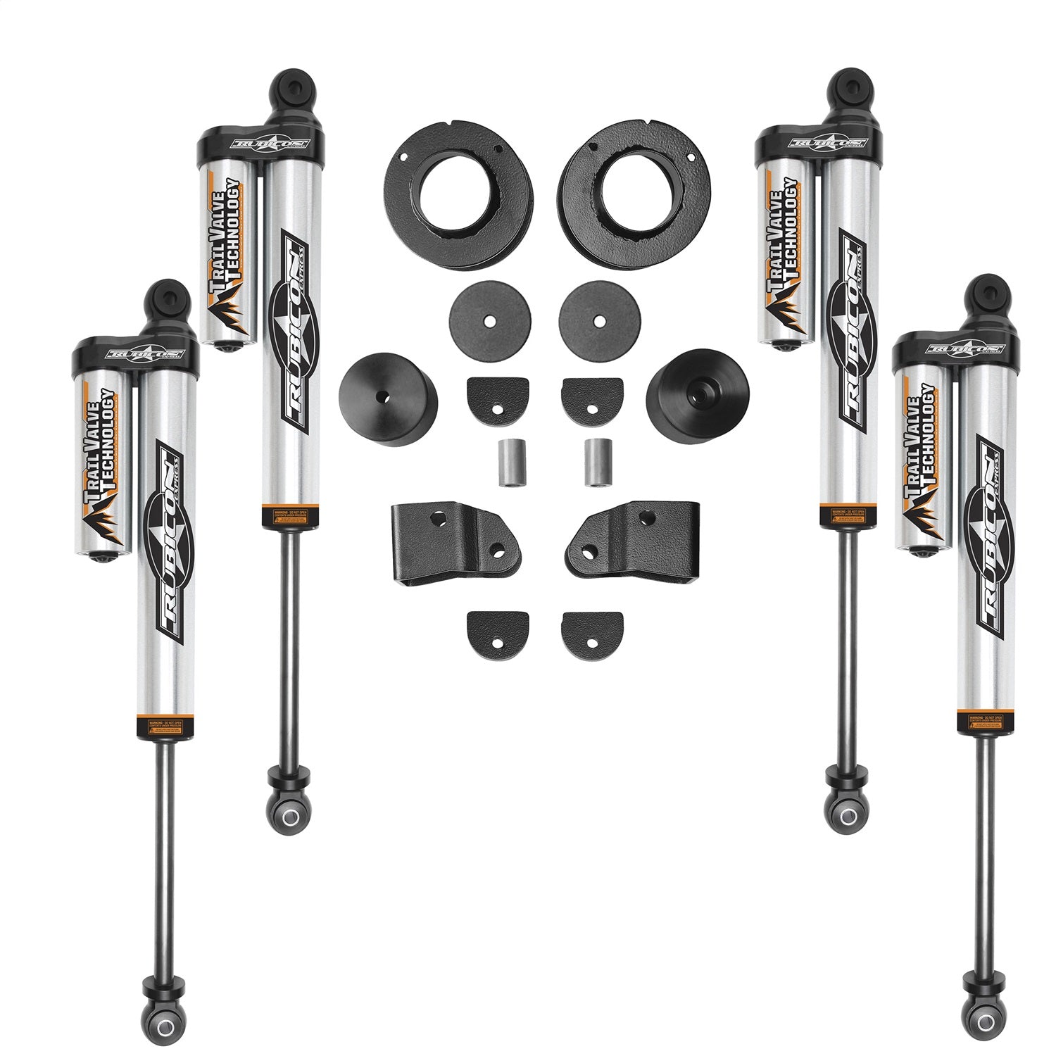 Rubicon Express JL7134PB Economy Lift Kit w/Shocks; 2 in. Lift; Rubicon Express JL7134PB