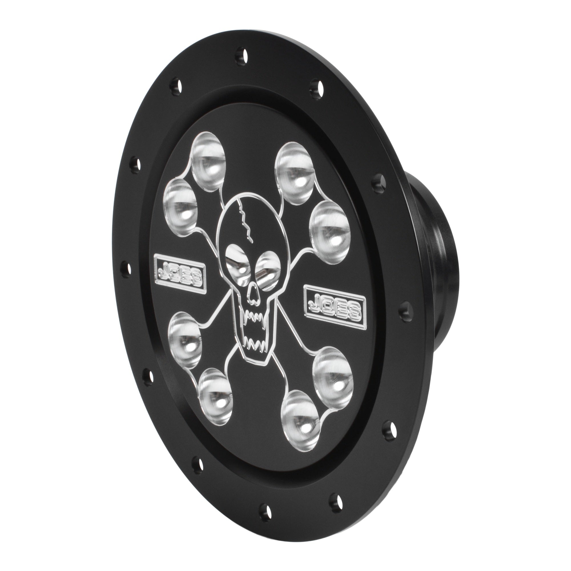 JOES Racing Products 13201-B Fuel Filler Skull & Bones Black JOES Racing Products 13201-B