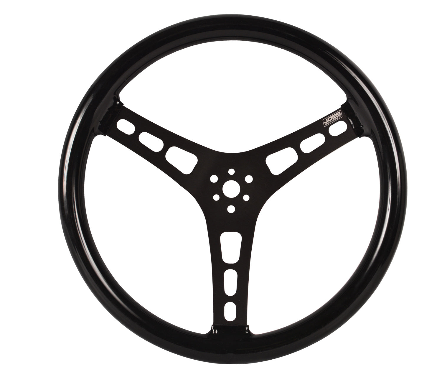 JOES Racing Products 13535-CB Steering Wheel 15in Flat Rubber Coated w/ Black JOES Racing Products 13535-CB
