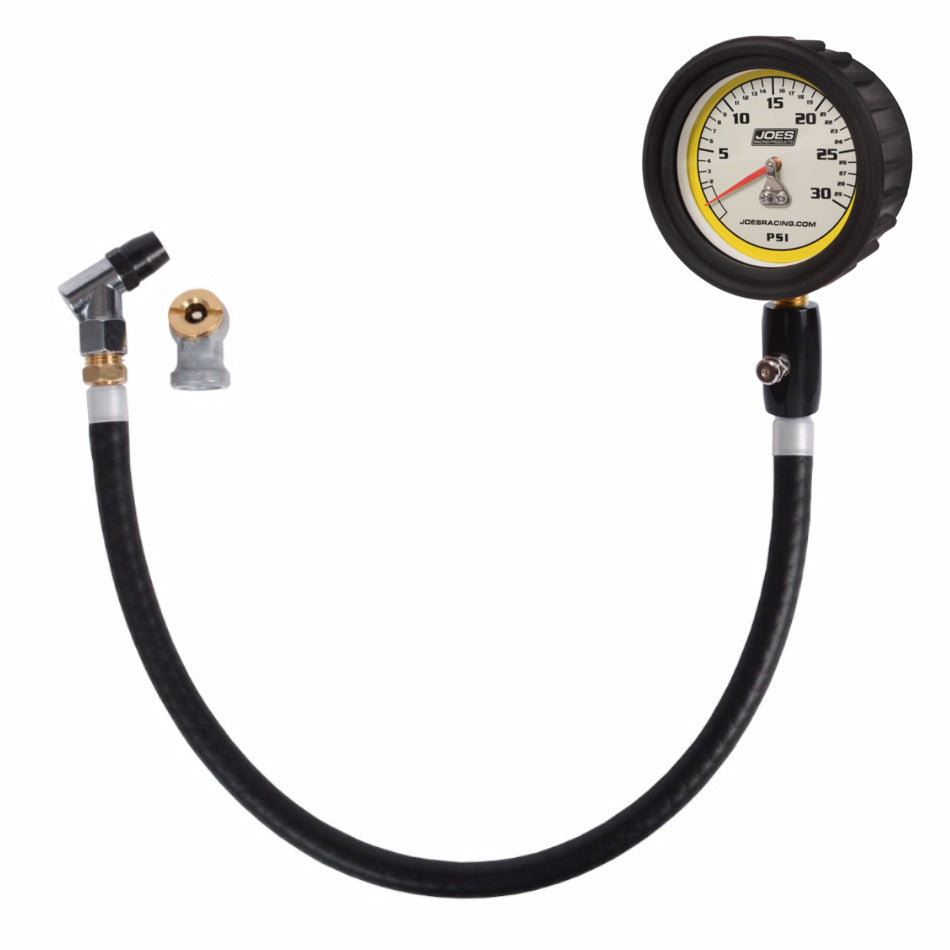JOES Racing Products 32326 Tire Pressure Gauge 0-30psi Pro w/HiFlo Hold JOES Racing Products 32326