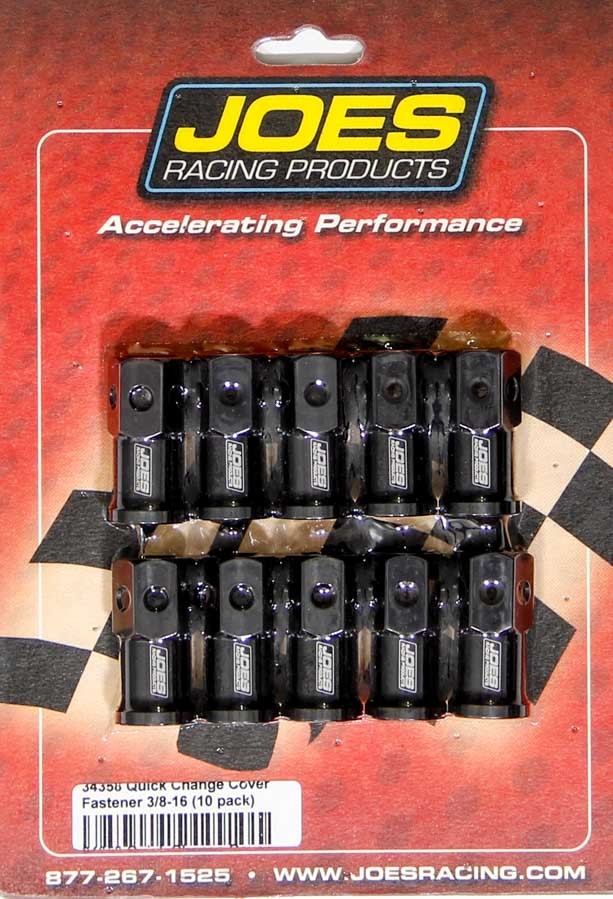 JOES Racing Products 34358 LW Aluminum Quick Change Cover Nut Kit - 10 Pack JOES Racing Products 34358