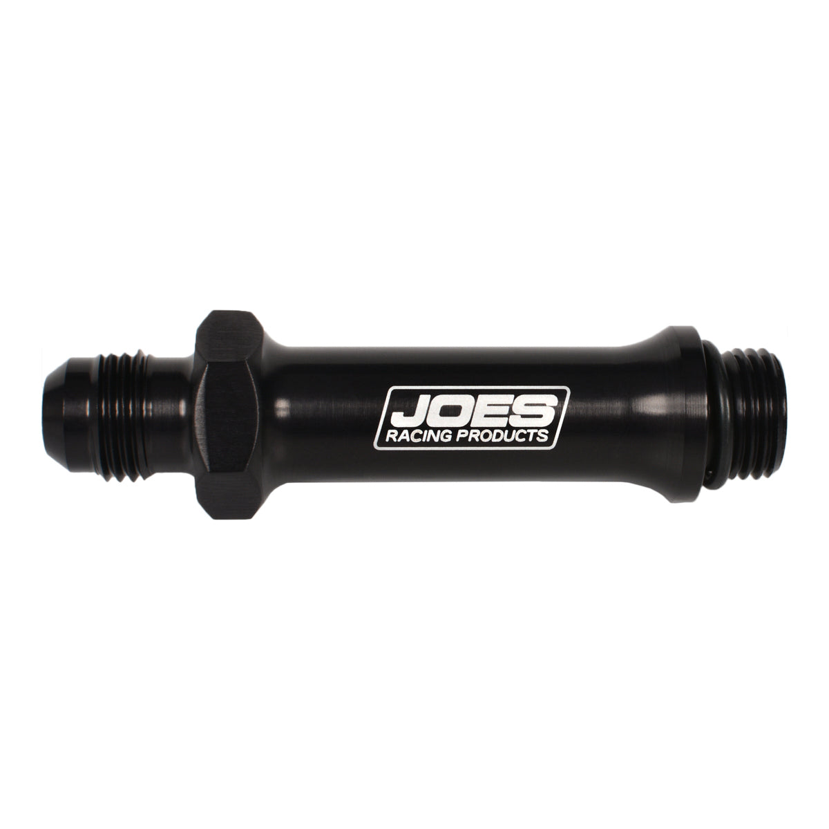 JOES Racing Products 42050-B Port Fitting -6an Extended Black JOES Racing Products 42050-B