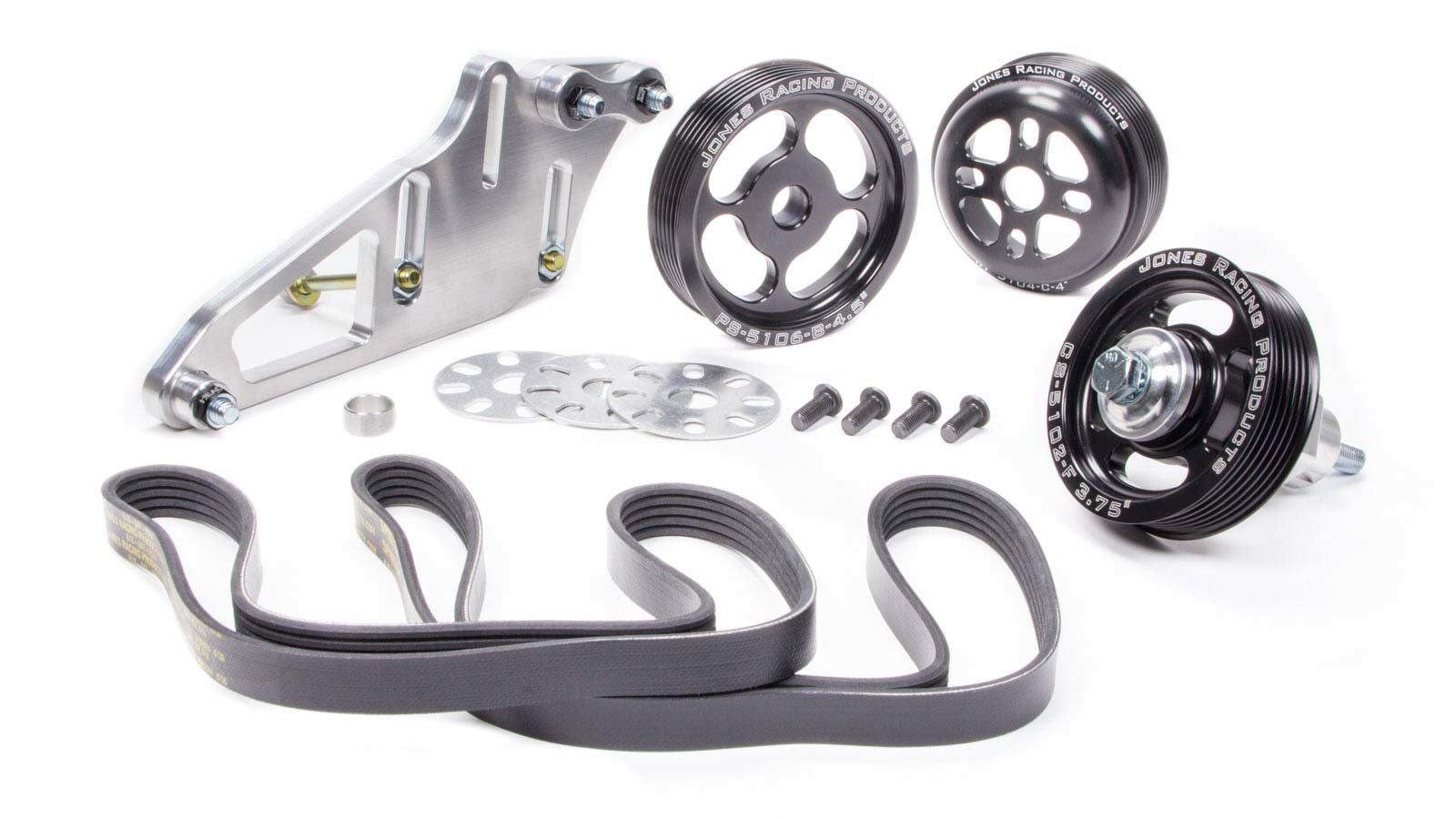 Jones Racing Products 1004-S-CE Serpentine Drive Kit - SBC Crate Engine w/P/S Jones Racing Products 1004-S-CE