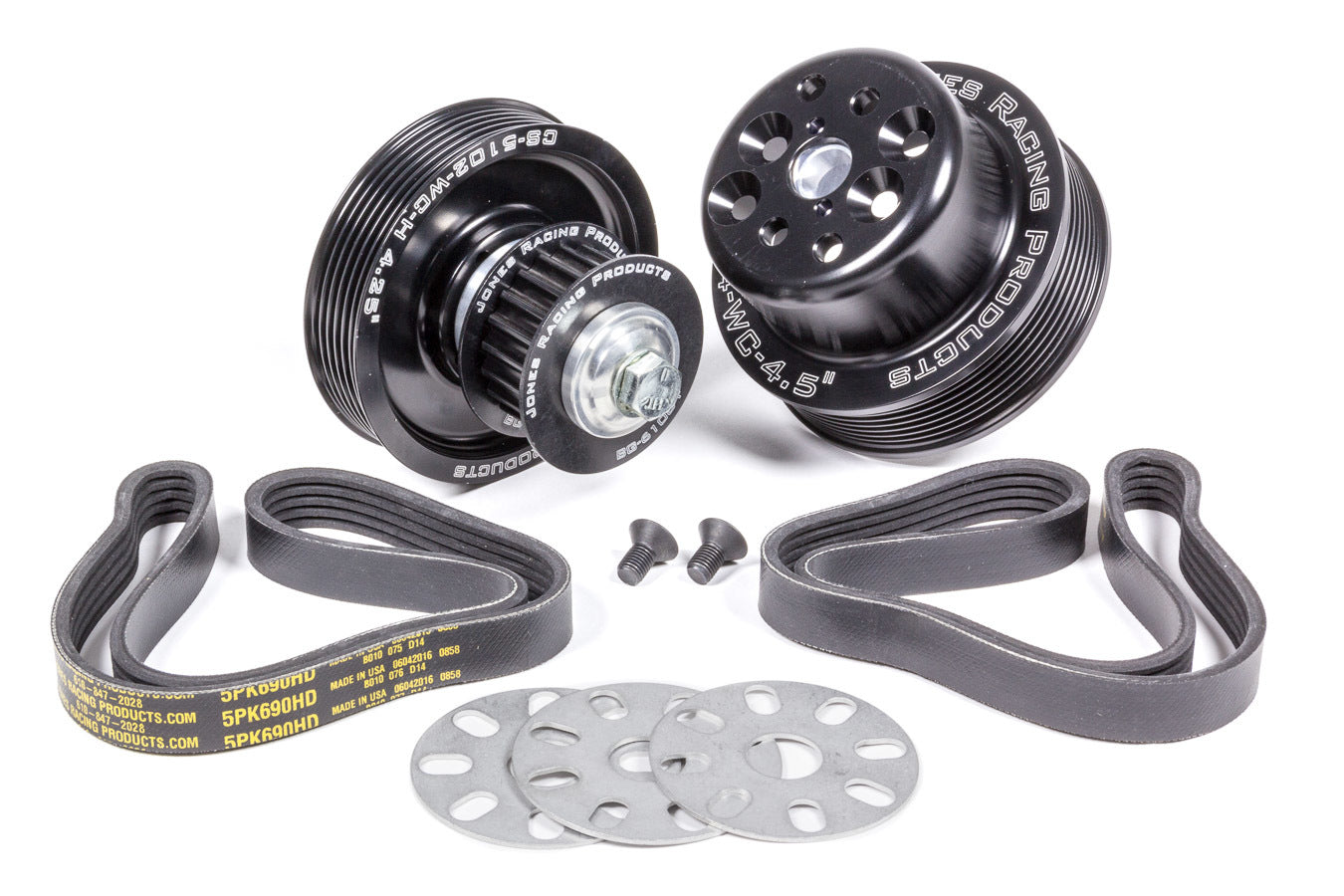 Jones Racing Products 1035-S-TP Serpentine Drive Kit SBC Crate w/ Tandem Pumps Jones Racing Products 1035-S-TP