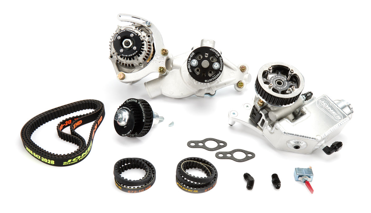 Jones Racing Products 2441-AR-602 BELT DRIVE SYSTEM SBC 602 CRATE HTD ALUMINUM Jones Racing Products 2441-AR-602