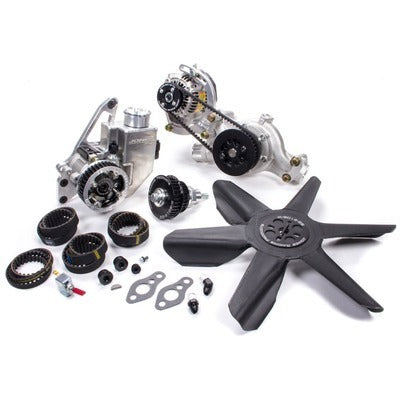 Jones Racing Products 2441-AR-68-EMP Drive Kit HTD SBC Crate P/S W/P & Alt w/Fan Jones Racing Products 2441-AR-68-EMP