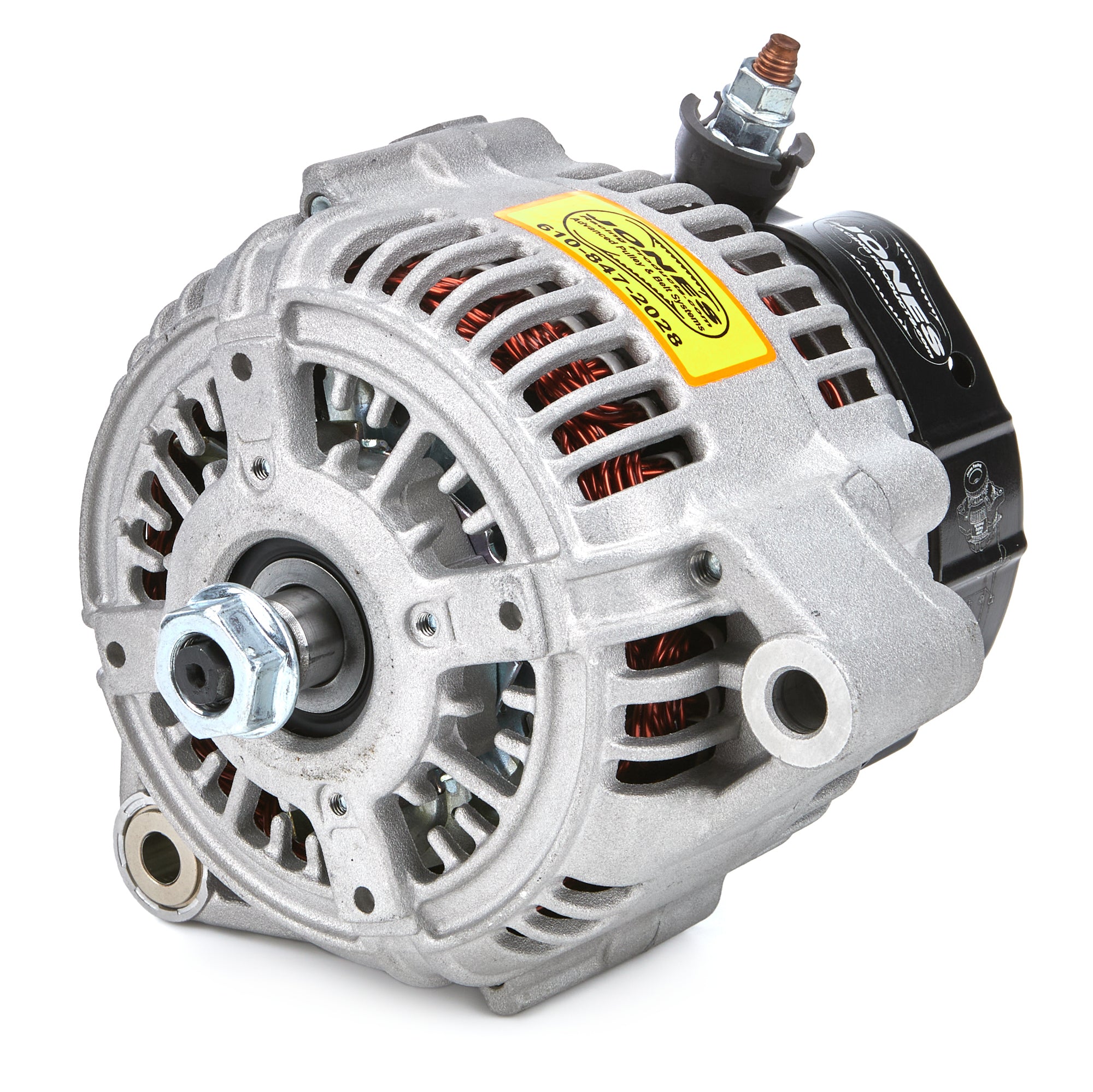 Jones Racing Products AL-9101-D-NS Alternator 160 Amp Single Wire Jones Racing Products AL-9101-D-NS