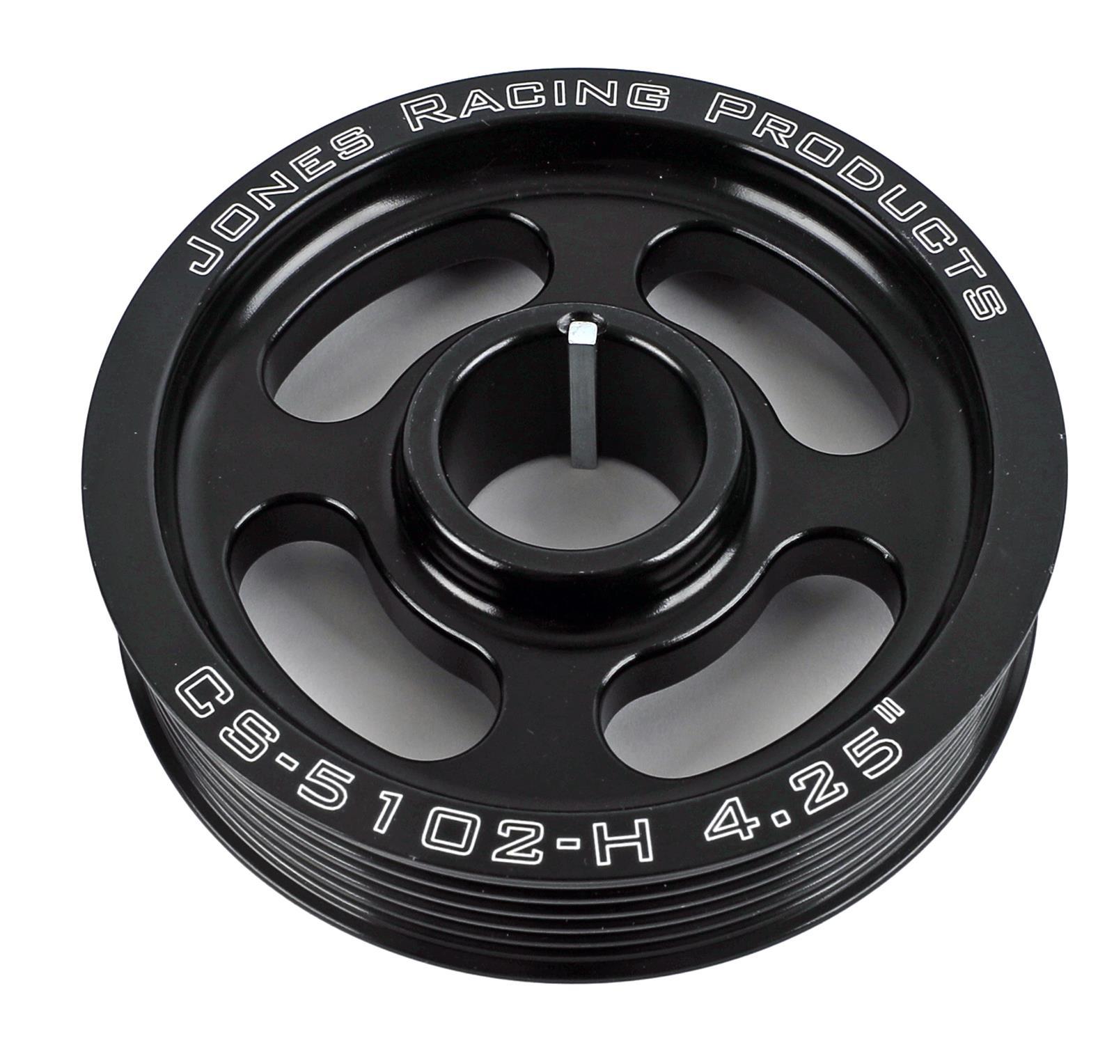 Jones Racing Products CS-5102-H Crank Pulley Serpentine 4.25IN Jones Racing Products CS-5102-H