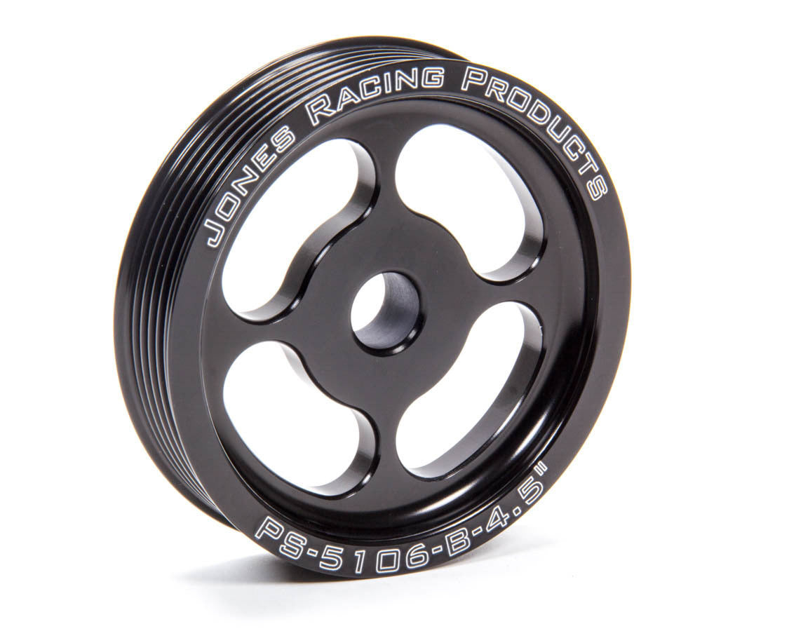 Jones Racing Products PS-5106-B-4.500 Pulley 4.500 6 Groove Serpentine Jones Racing Products PS-5106-B-4.500