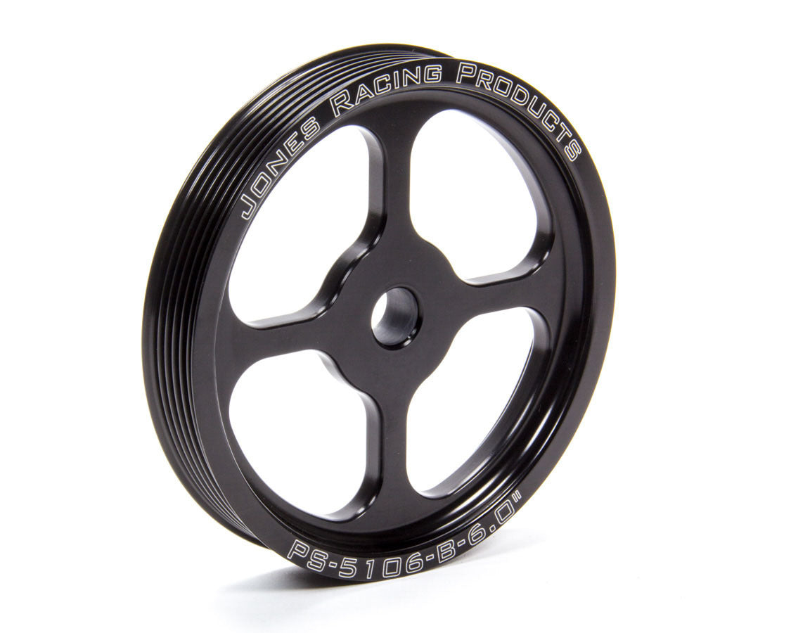 Jones Racing Products PS-5106-B-6.000 Pulley Serpentine 6.0in P/S Press Fit Jones Racing Products PS-5106-B-6.000