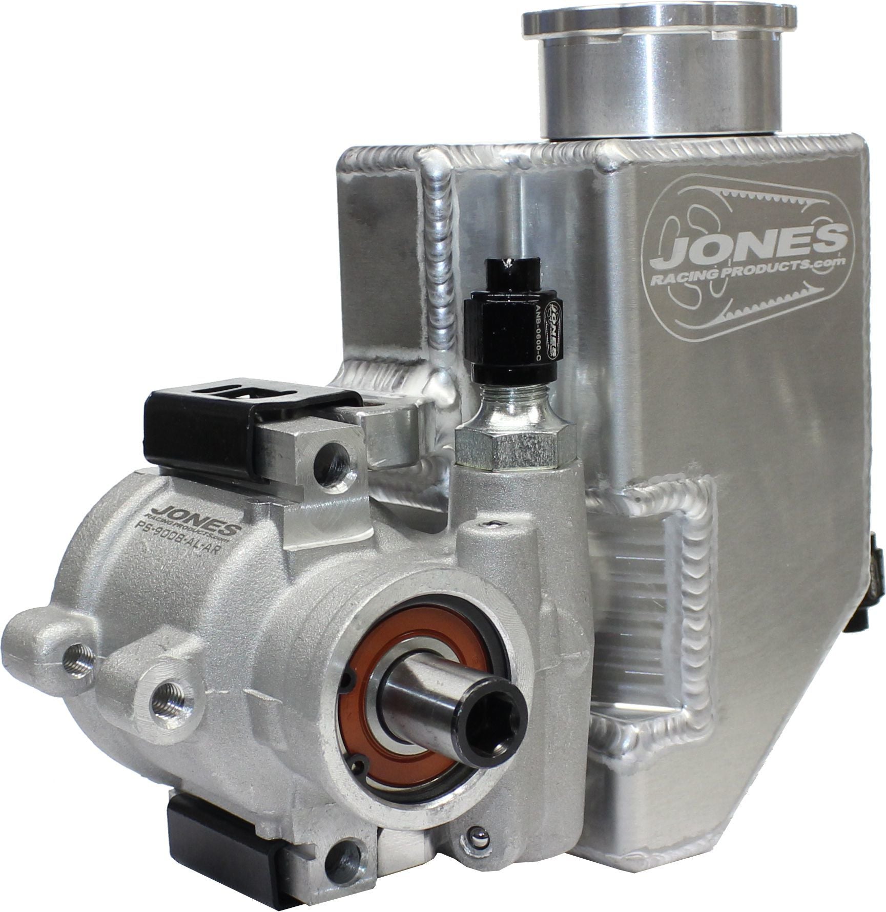 Jones Racing Products PS-9008-AL-AR Alum Mini P/S Pump with Alum Reservoir Jones Racing Products PS-9008-AL-AR