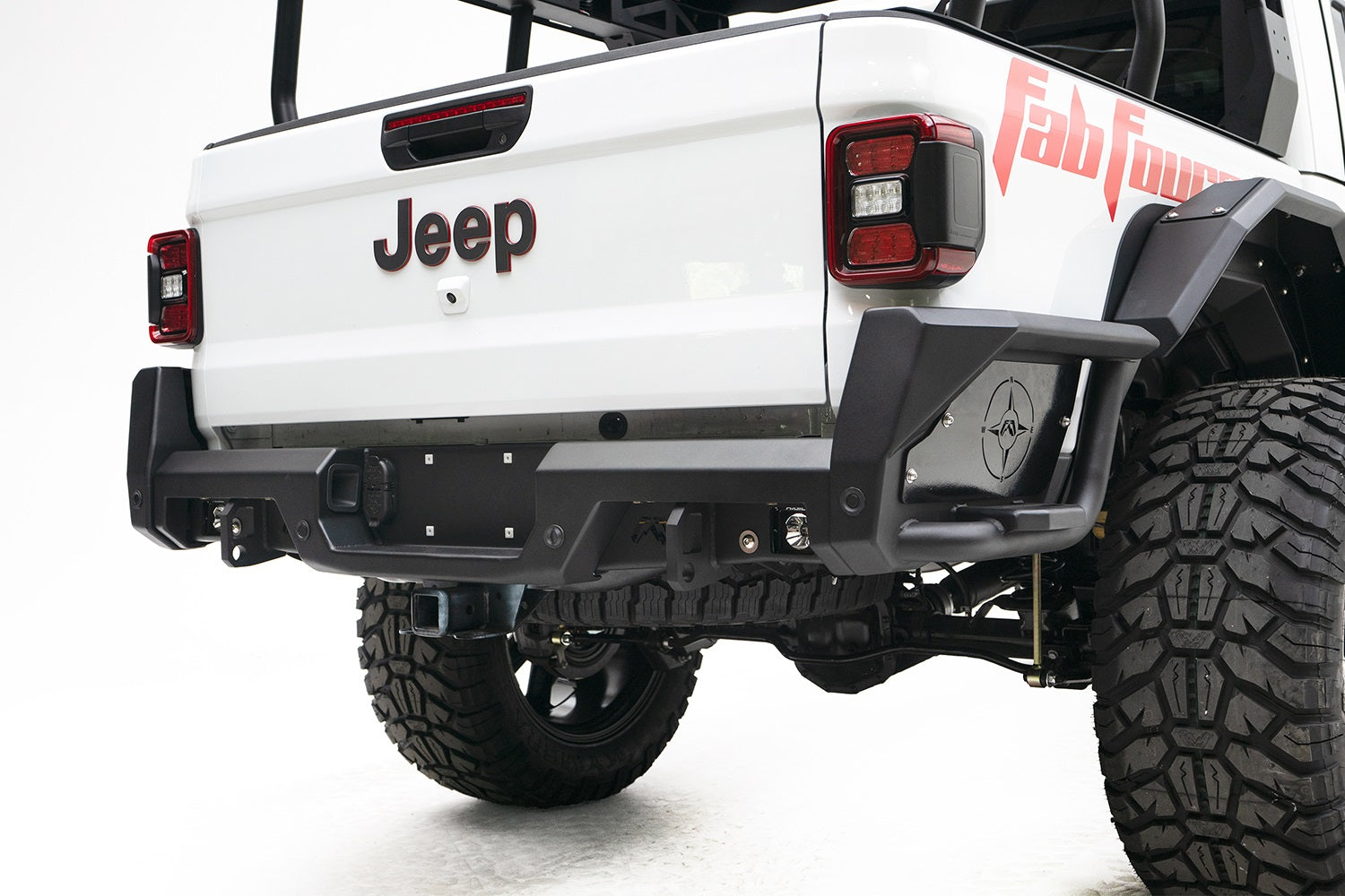 Fab Fours JT20-Y1950-B Rear Bumper; Bare; Fab Fours JT20-Y1950-B