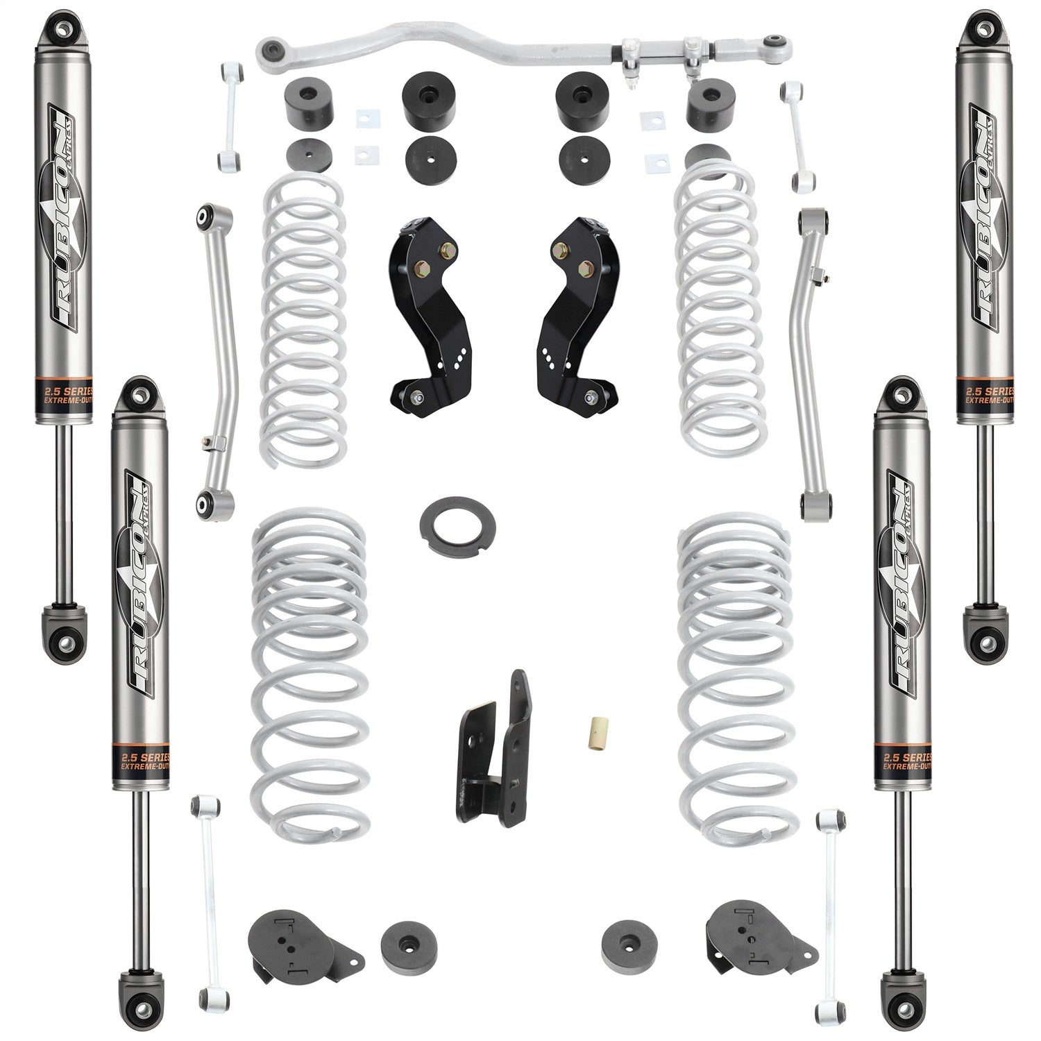 Rubicon Express JT7104NR Coil Spring Spacer; 2.5 in.; Monotube Non-Resi Shocks; Rubicon Express JT7104NR