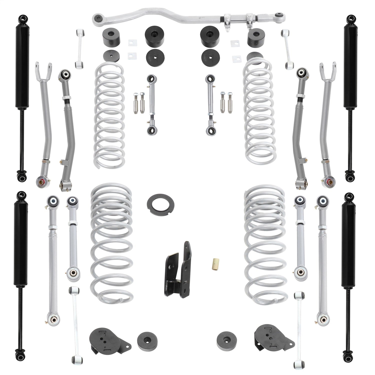 Rubicon Express JT7140T Super-Flex Suspension Lift Kit w/Shocks; 2.5-3.5 in. Lift; w/Twin Tube Shocks; Rubicon Express JT7140T