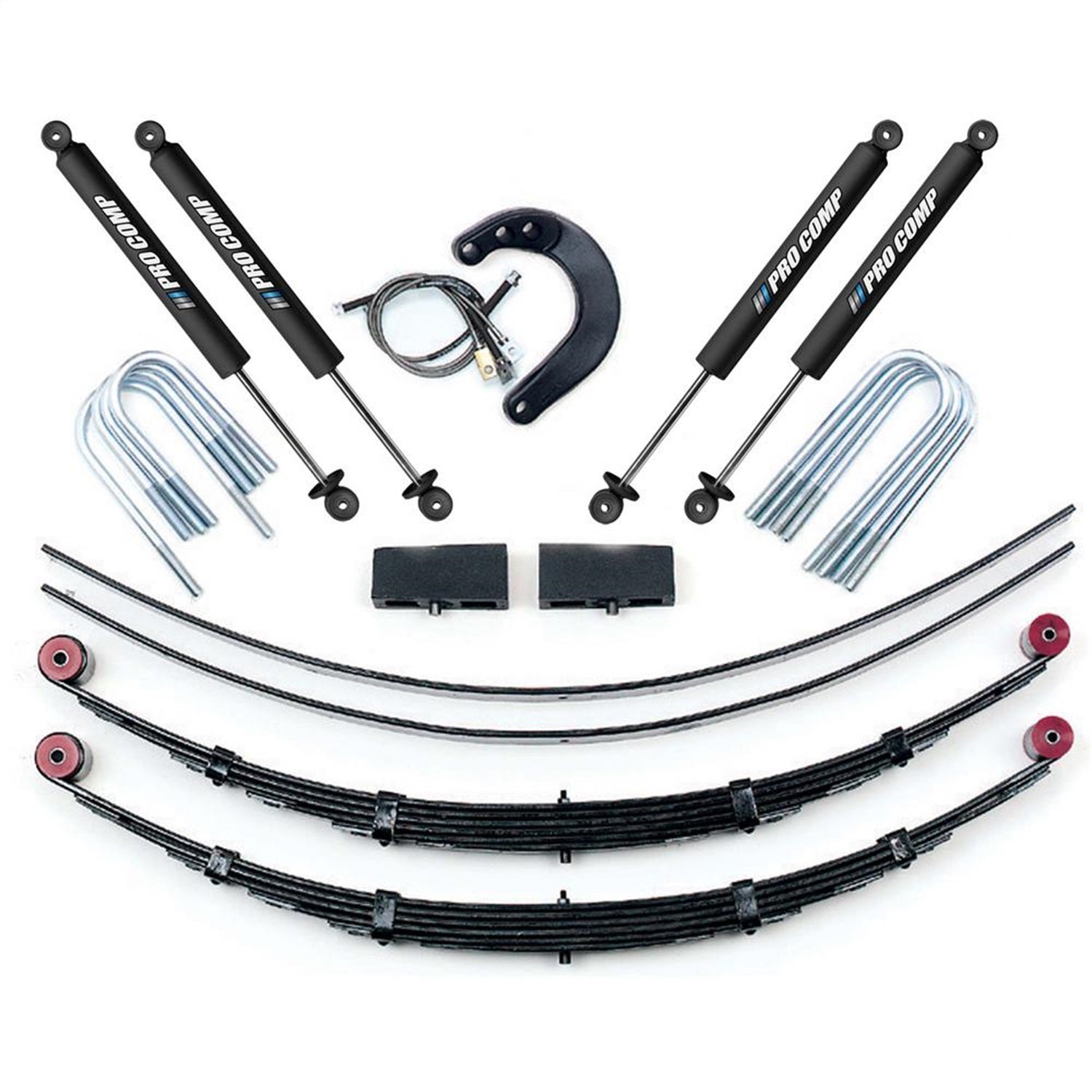 Pro Comp Suspension K1022T Stage I Lift Kit; 6 in. Lift; Front/Rear PRO-X Shocks; Not Include Shocks Boots; Pro Comp Suspension K1022T