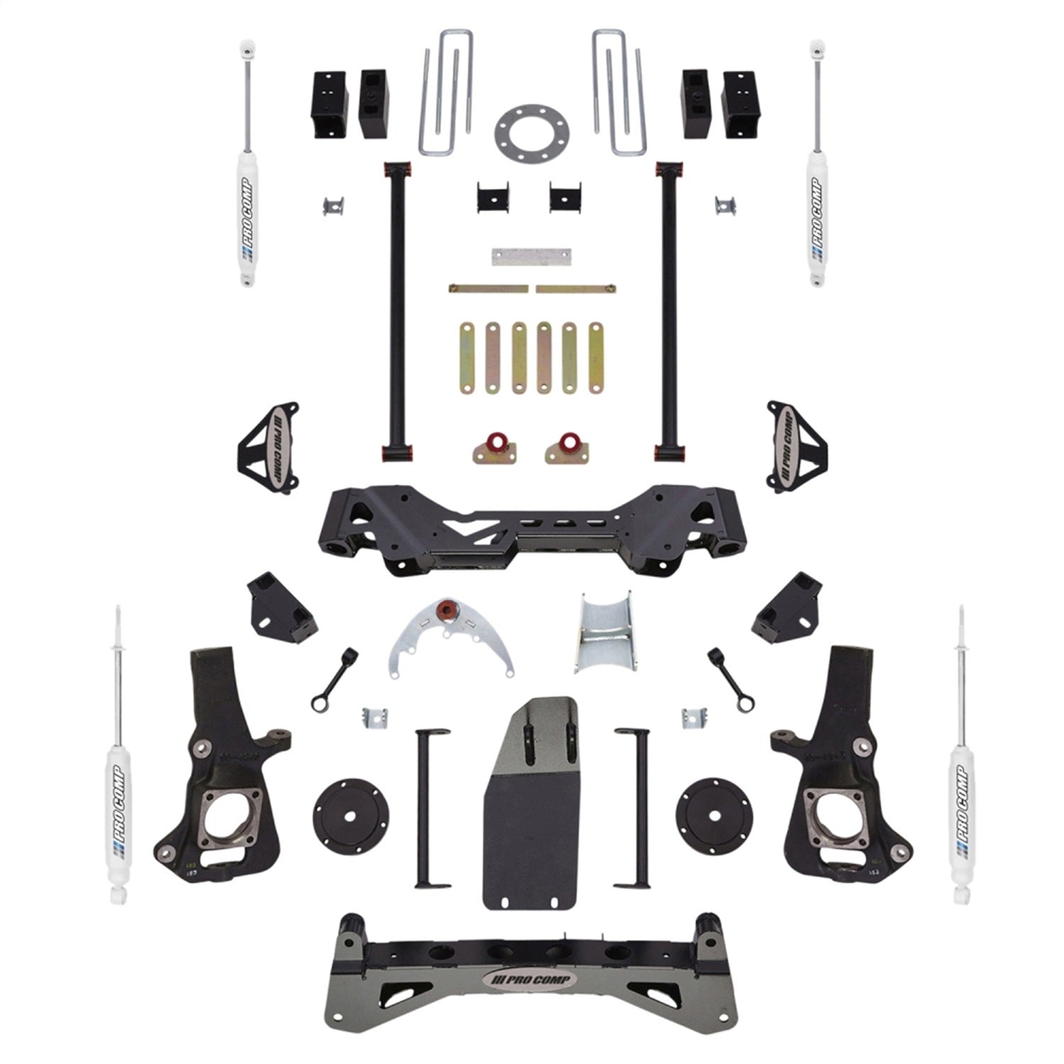 Pro Comp Suspension K1084B Stage I Lift Kit; 6 in. Lift; Front And Rear ES9000; Pro Comp Suspension K1084B