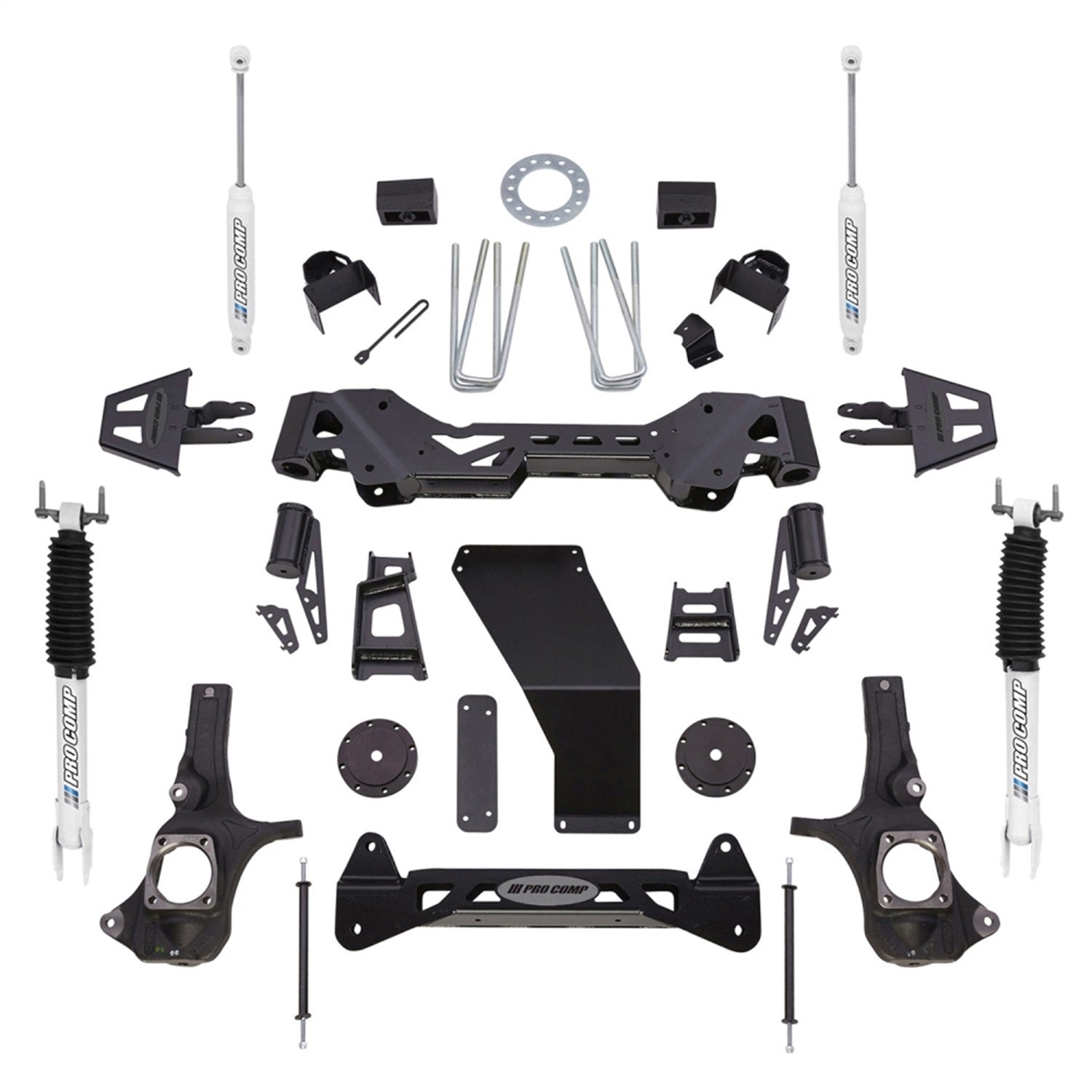 Pro Comp Suspension K1087B Stage I Lift Kit; 6 in. Lift; Front And Rear ES9000; Pro Comp Suspension K1087B