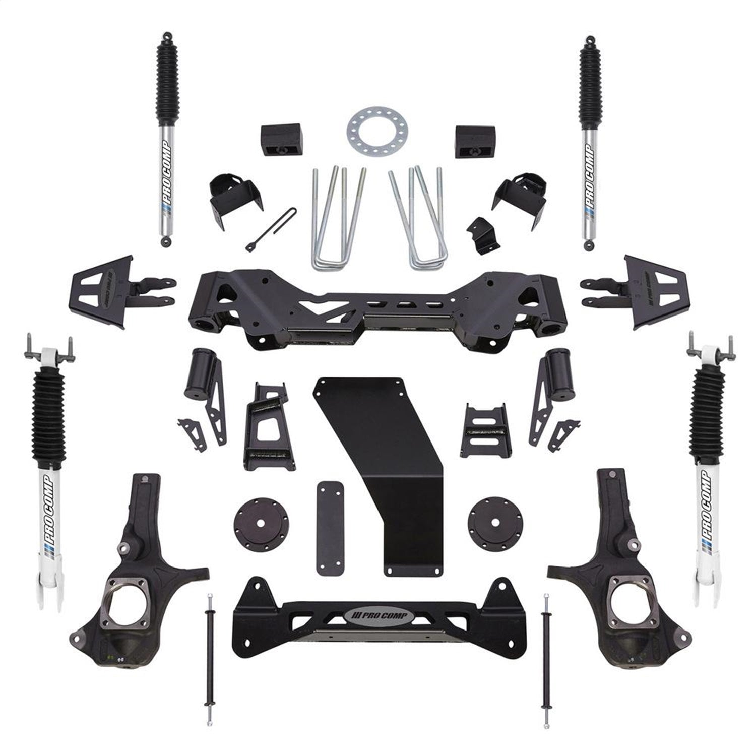 Pro Comp Suspension K1087BP Stage I Lift Kit; 6 in. Lift; Front And Rear Pro Runner; Pro Comp Suspension K1087BP