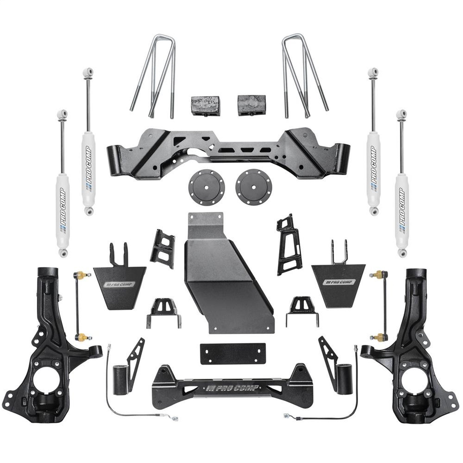 Pro Comp Suspension K1097B Stage I Lift Kit; 5.5 in. Lift; Front And Rear Twin Tube Shocks; Pro Comp Suspension K1097B