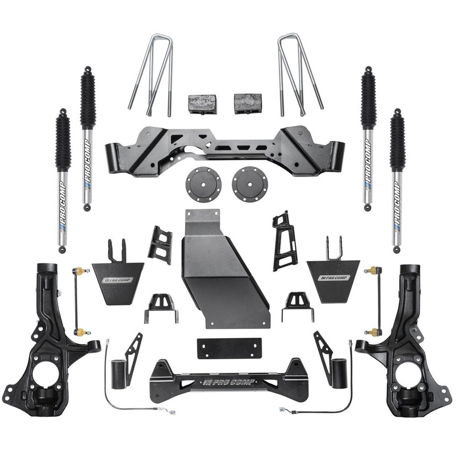 Pro Comp Suspension K1097BP Stage I Lift Kit; 5.5 in. Lift; Front And Rear Pro Runner Monotube; Pro Comp Suspension K1097BP