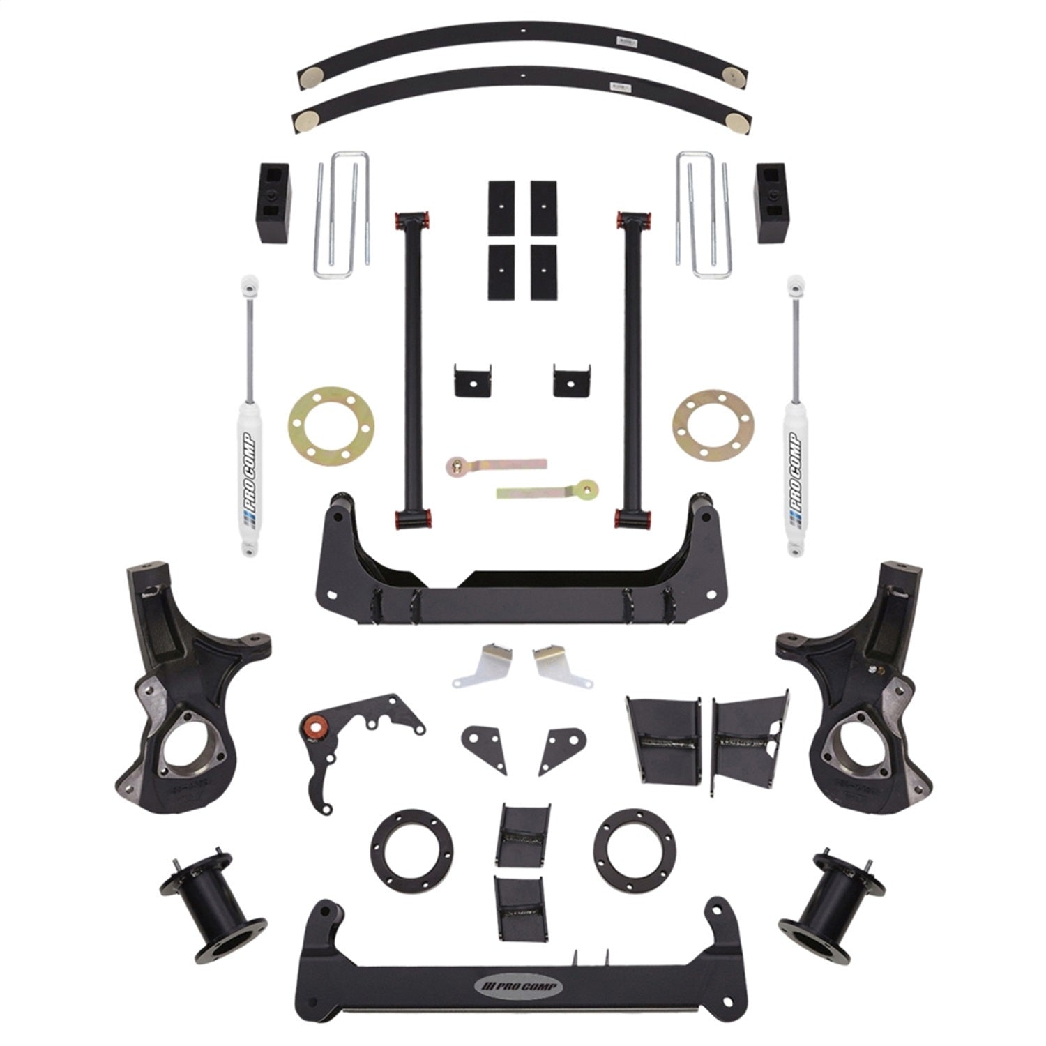 Pro Comp Suspension K1143B Stage I Lift Kit; 6 in. Lift; Front Strut Spacer And Rear ES9000; Pro Comp Suspension K1143B