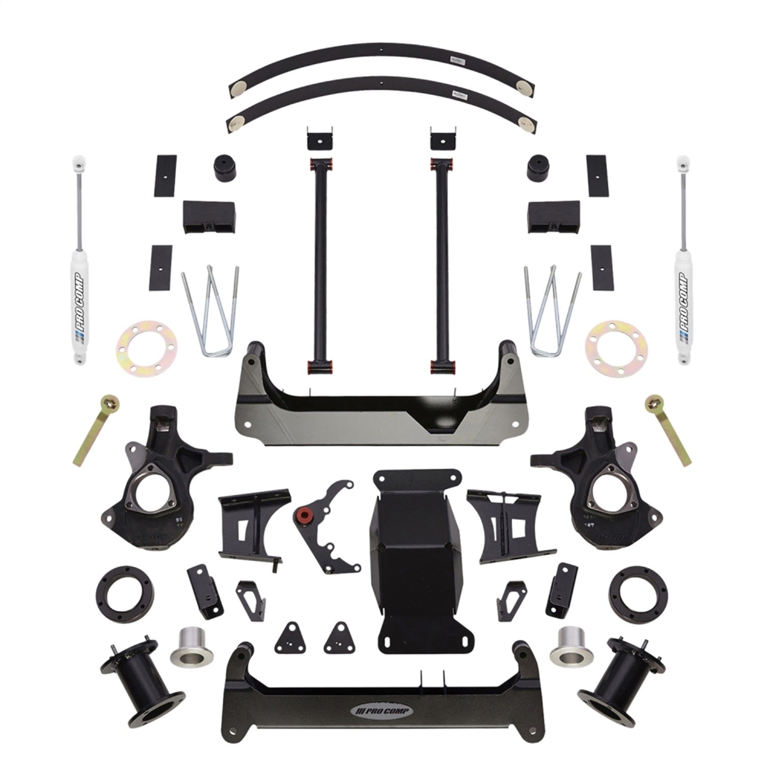 Pro Comp Suspension K1158B Stage I Lift Kit; 4 in. Lift; Front Strut Spacer And Rear ES9000; Pro Comp Suspension K1158B