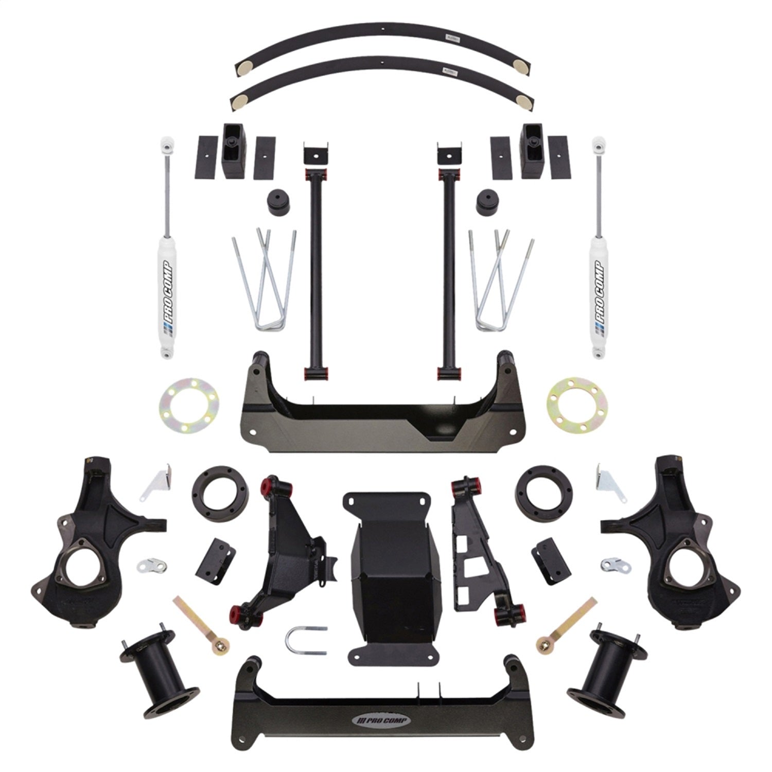 Pro Comp Suspension K1171B Lift Kit; 6 in. Lift; Gas w/Front Strut Spacer; Rear ES9000 Shocks; Pro Comp Suspension K1171B
