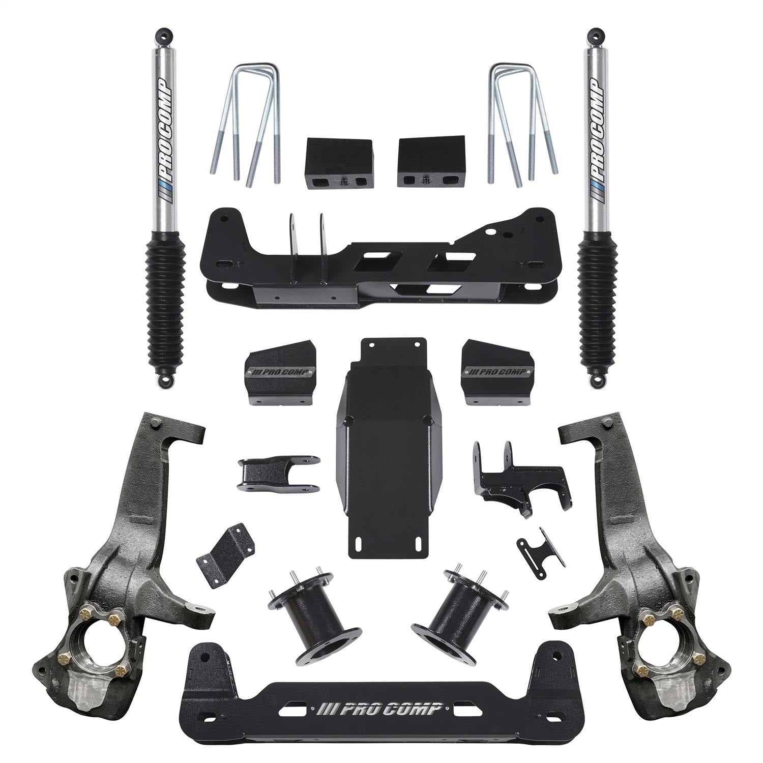 Pro Comp Suspension K1176B Suspension Lift Kit w/Shock; 4 in. Lift; w/ES9000 Rear Shocks; Pro Comp Suspension K1176B