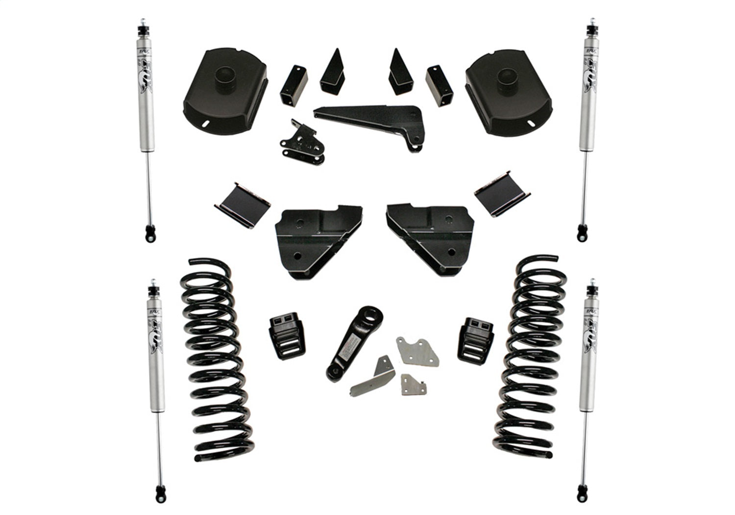 Superlift K124F 4in. Lift Kit w/FOX Shocks-14-18 Ram 2500 4WD Diesel w/out Radius Arms Superlift K124F