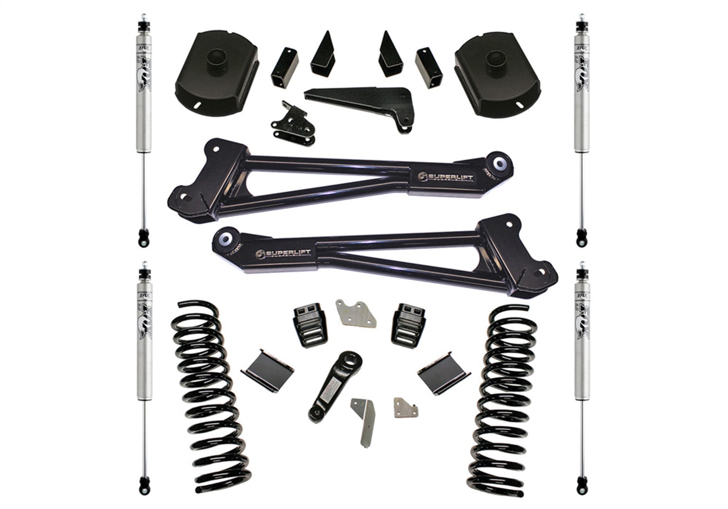 Superlift K125F 4in. Lift Kit w/FOX Shocks-14-18 Ram 2500 4WD Diesel w/Radius Arms Superlift K125F