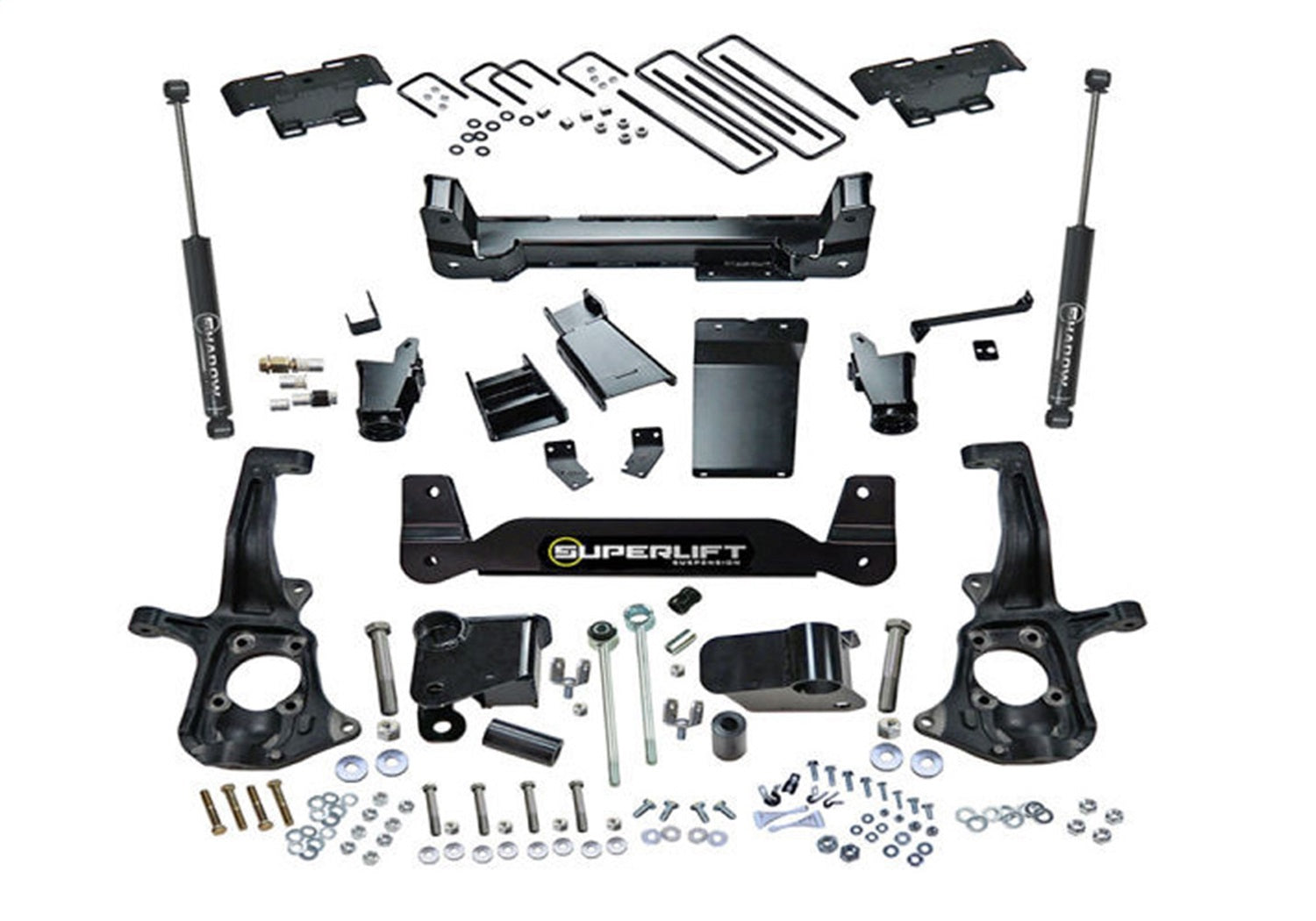 Superlift K150 6in. Lift Kit-11-19 Silverado/Sierra 2500HD/3500HD 4WD-Knuckle Kit w/SL Shocks Superlift K150