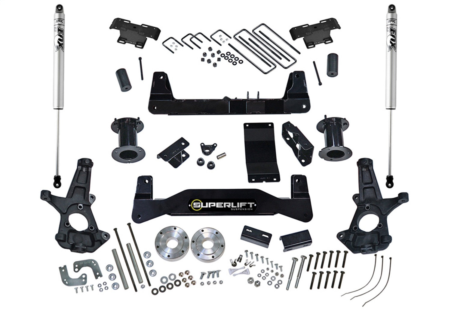 Superlift K161F 6.5in. Lift Kit w/FOX Shocks-14-18 (19 Old Body) GM1500 4WD w/Al or SS CtrlArms Superlift K161F