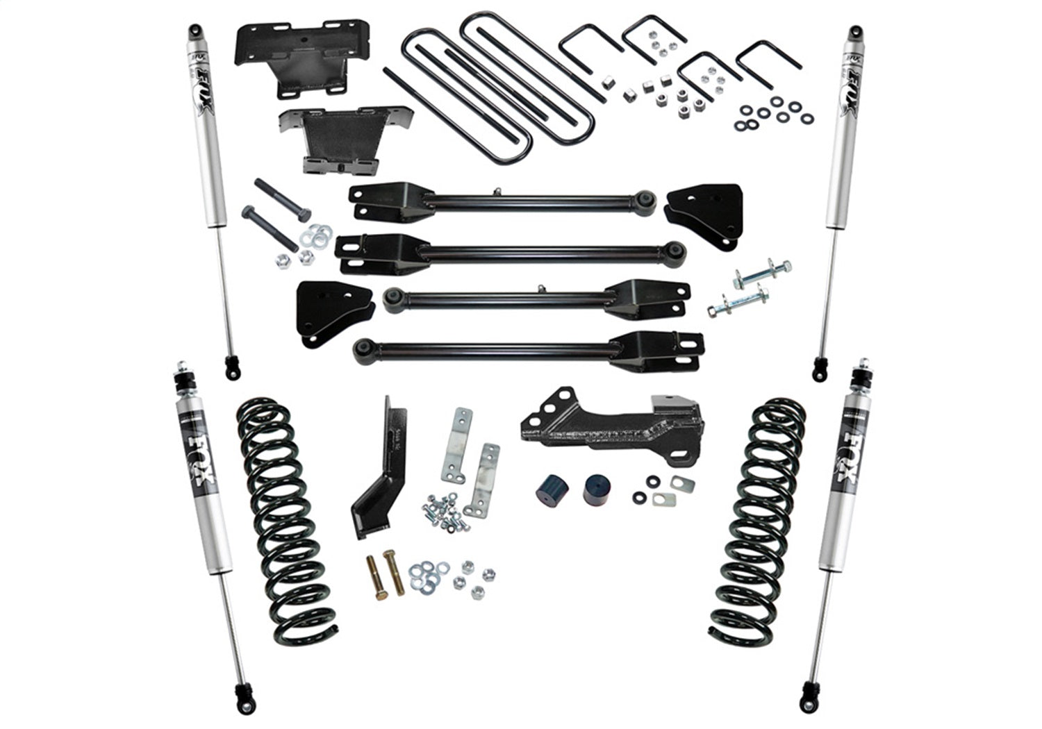 Superlift K166F 4in. Lift Kit w/FOX Shocks-17-22 F250/350 4WD Diesel w/4-Link Arms Superlift K166F