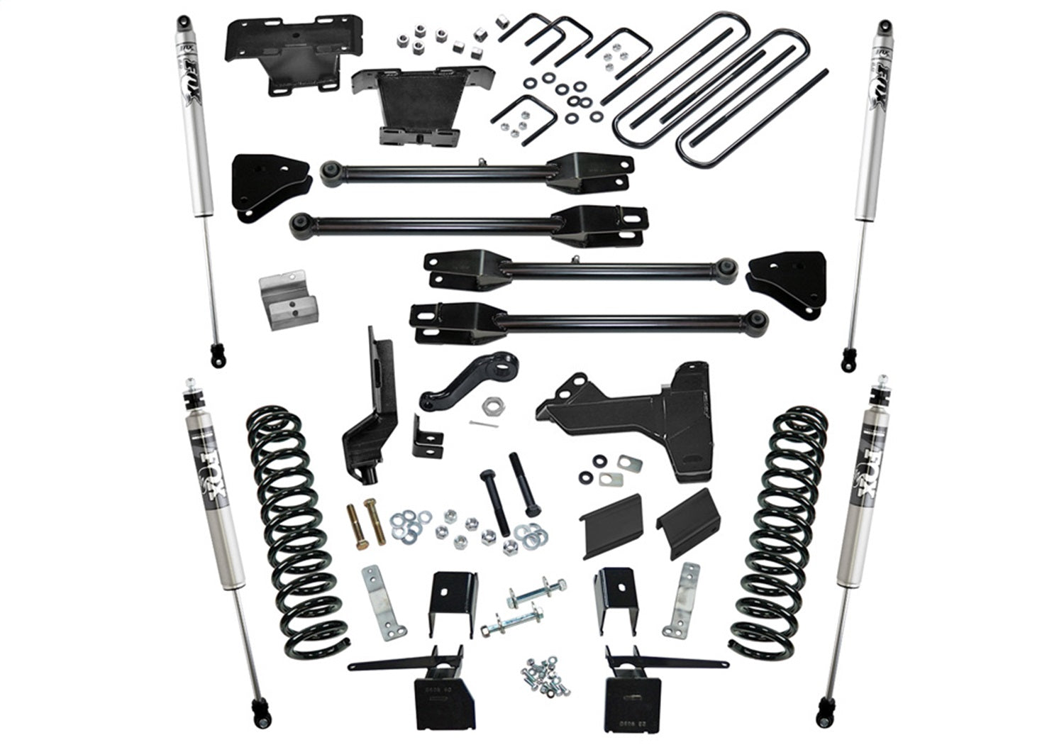 Superlift K171F 6in. Lift Kit w/FOX Shocks-17-22 F250/350 4WD Diesel w/4-Link Arms Superlift K171F