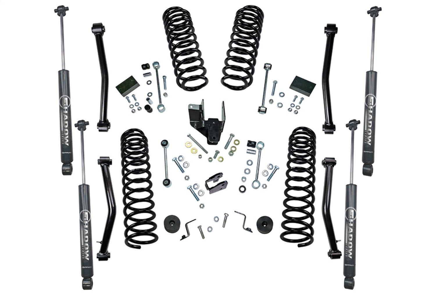 Superlift K193 4in. DUAL RATE COIL Lift Kit-18-23 JP JL WRGLR 2 DR-W/SHADOW SERIES SHX Superlift K193