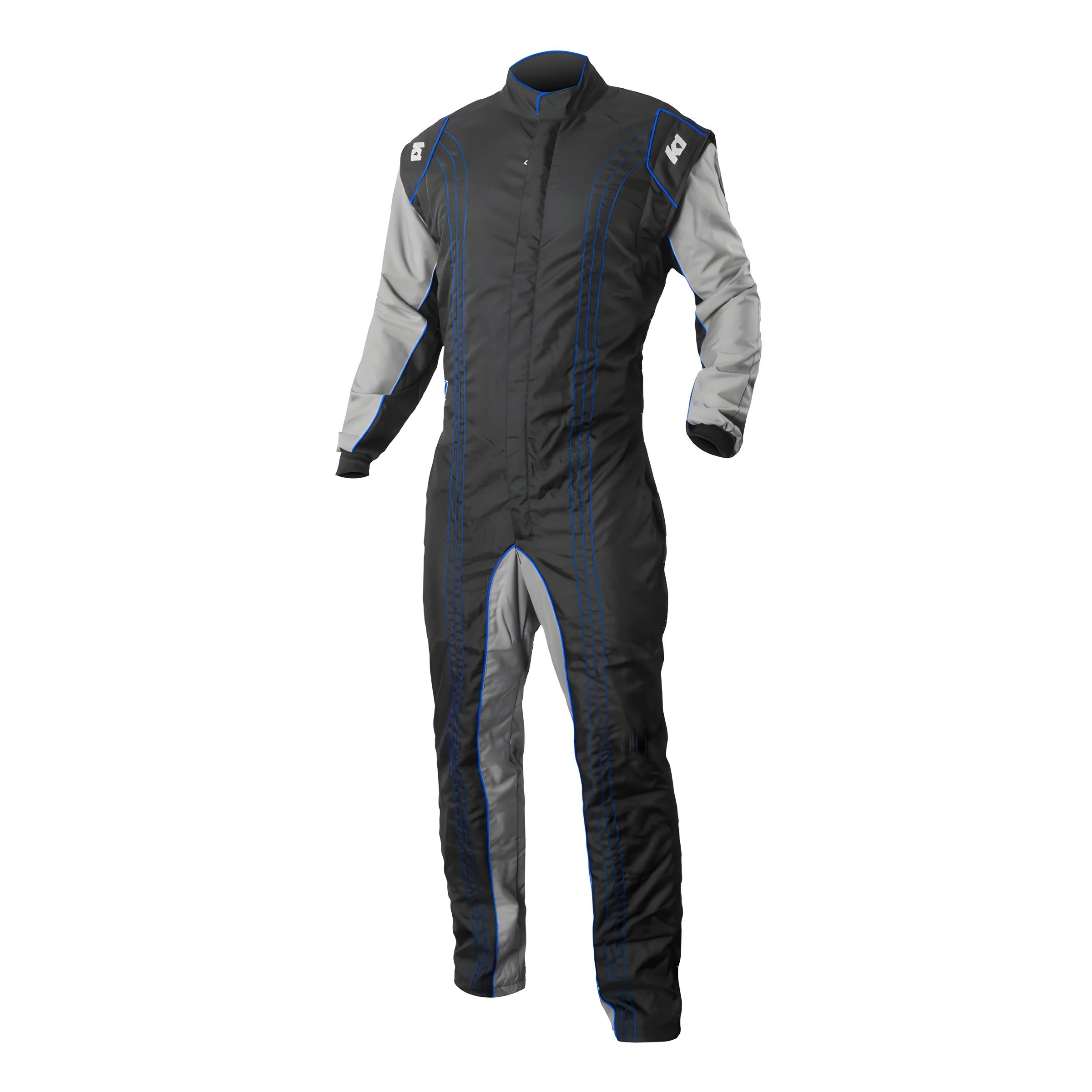K1 RaceGear 10-GK2-B-3XS Suit Karting GK2 Youth 3X-Small Black/Blue K1 RaceGear 10-GK2-B-3XS