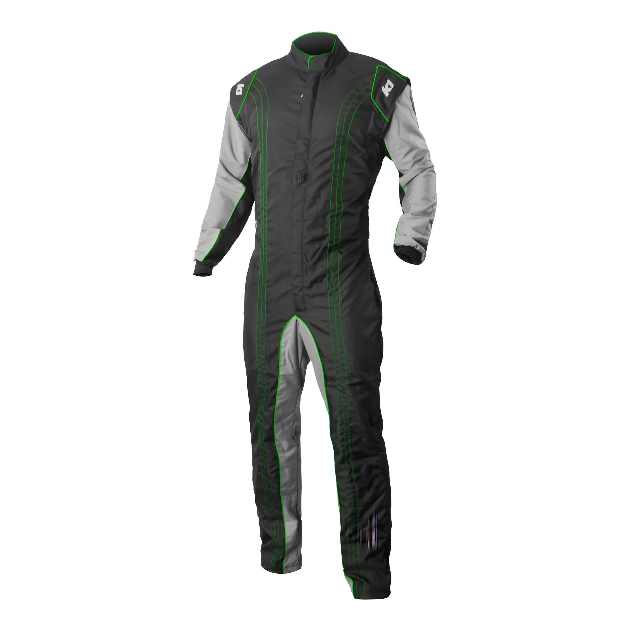 K1 RaceGear 10-GK2-V-LXL Suit Karting GK2 Adult Large/X-Lrg Black/Green K1 RaceGear 10-GK2-V-LXL