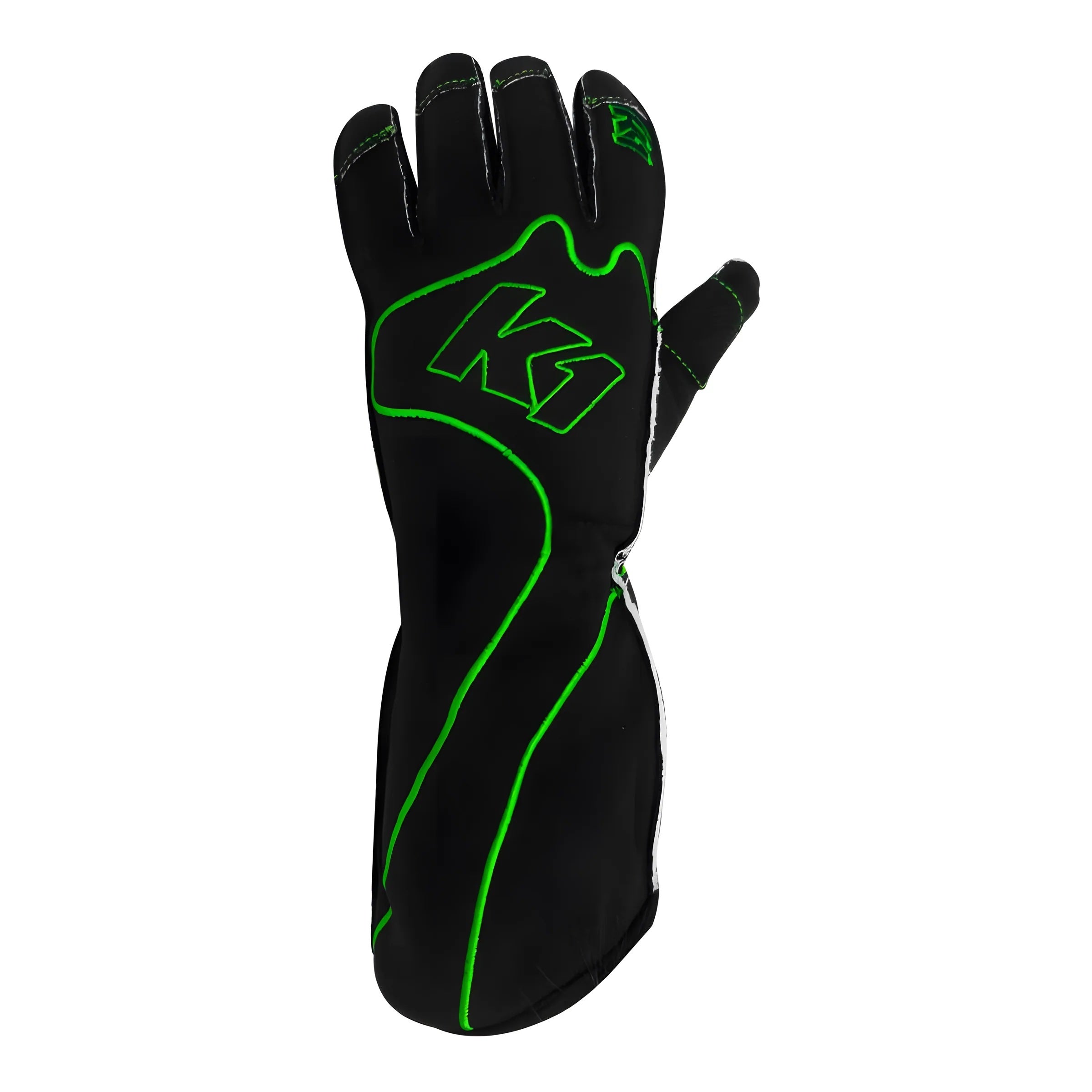 K1 RaceGear 13-RS1-V-S Gloves Karting RS1 Adult Small Black/Green K1 RaceGear 13-RS1-V-S