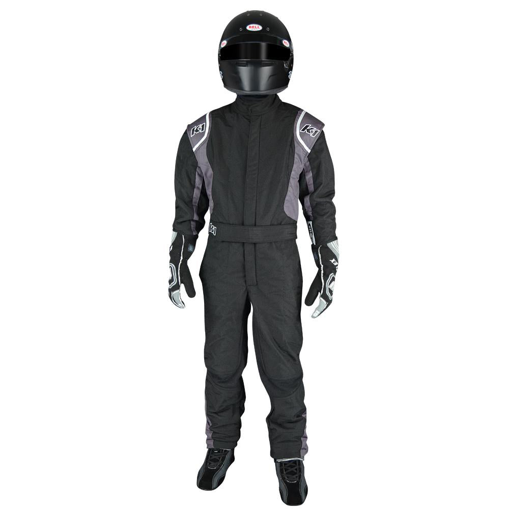 K1 RaceGear 20-PRY-NG-2XS Suit Precision II Black / Gray XX-Small Youth K1 RaceGear 20-PRY-NG-2XS