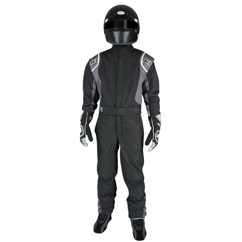 K1 RaceGear 20-PRY-NG-6XS Suit Precision II 6X- Small Black/Grey K1 RaceGear 20-PRY-NG-6XS