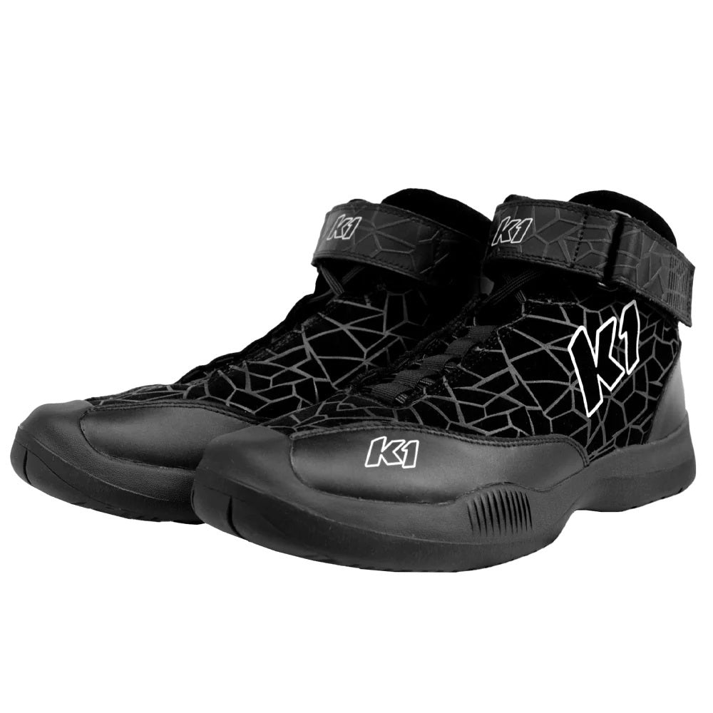 K1 RaceGear 24-VER-N-9 Crew Shoe Versus Nomex Size 9 Black SFI 3.3/5 K1 RaceGear 24-VER-N-9