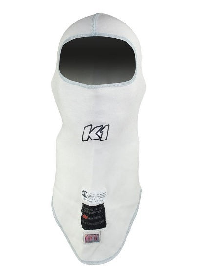 K1 RaceGear 26-FHS-W Balaclava Head Sock Flex White K1 RaceGear 26-FHS-W