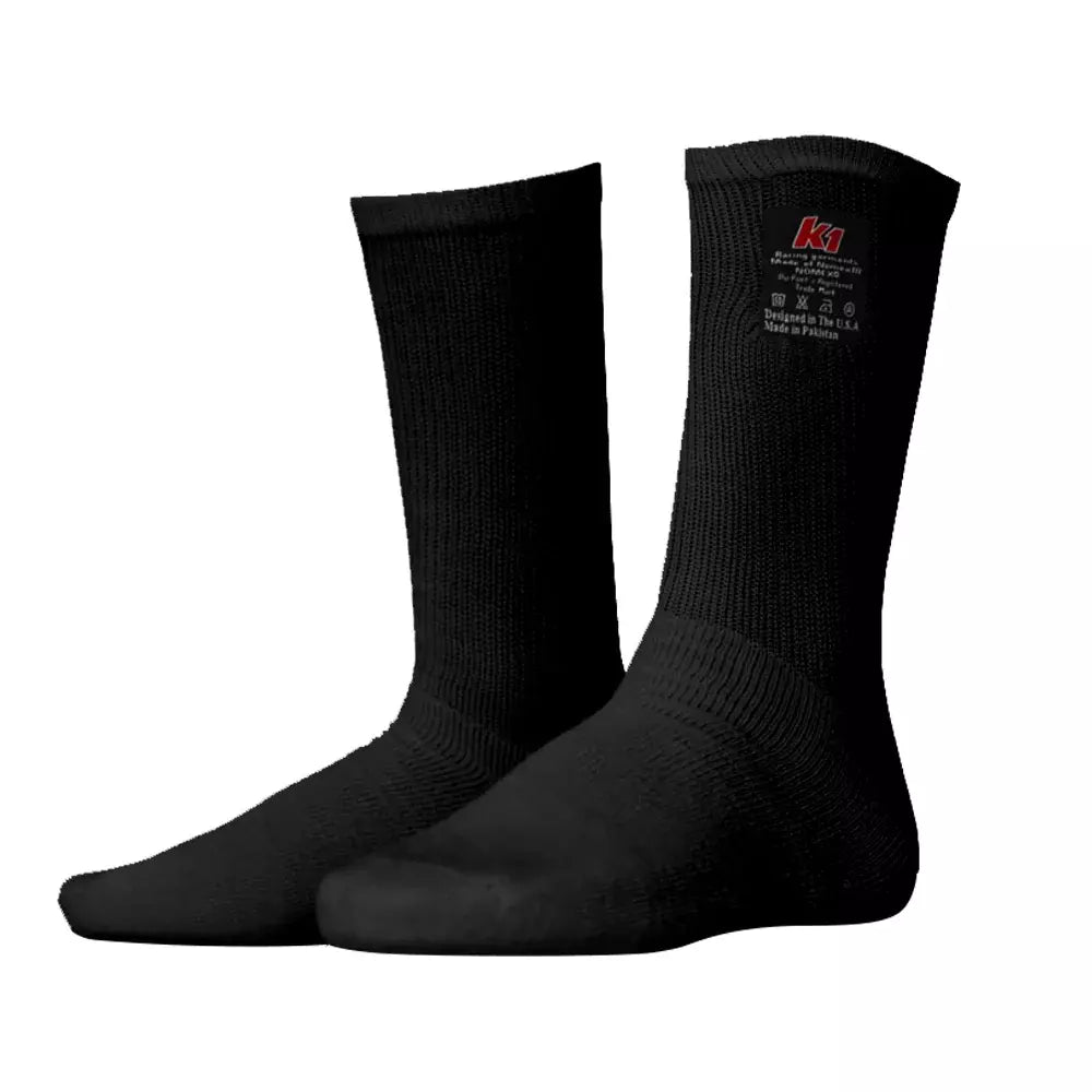 K1 RaceGear 26-NSO-N-SM Socks Nomex K1 Black Small/Medium K1 RaceGear 26-NSO-N-SM