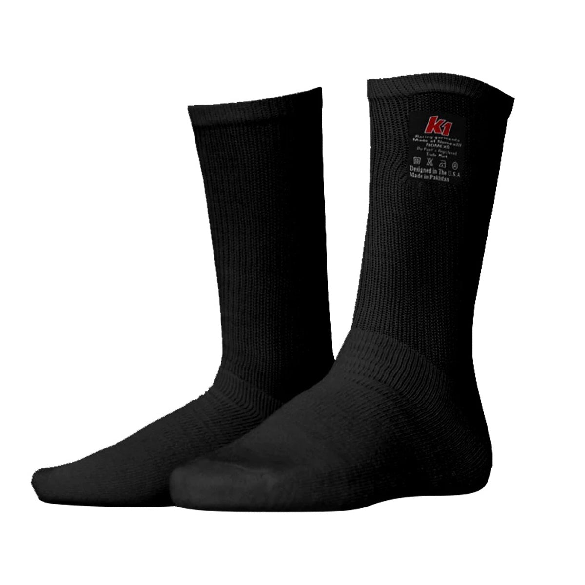 K1 RaceGear 26-NSO-N-Y Socks Nomex K1 Black Youth K1 RaceGear 26-NSO-N-Y