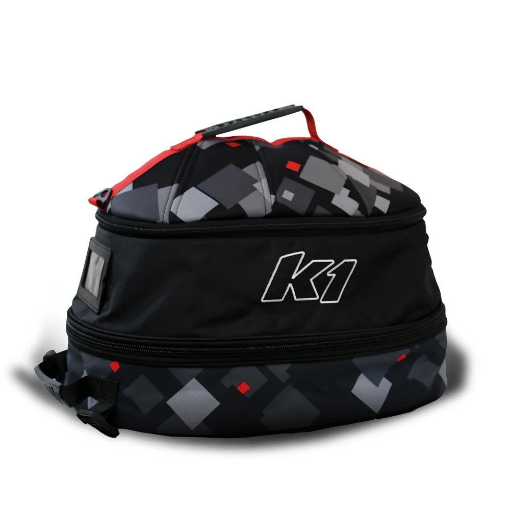 K1 RaceGear 33-RAZ-NR Helmet Bag Razor Lifestyle Black Red Grey K1 RaceGear 33-RAZ-NR