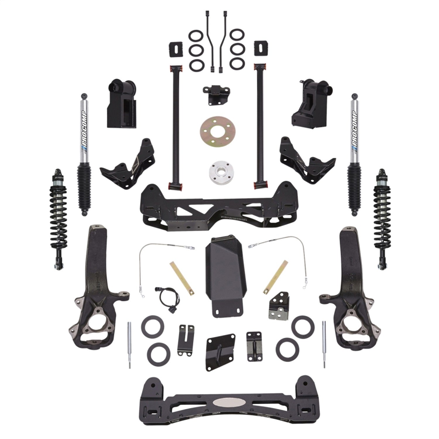 Pro Comp Suspension K2084BP Stage I Lift Kit; 6 in. Lift; Pro Comp Suspension K2084BP