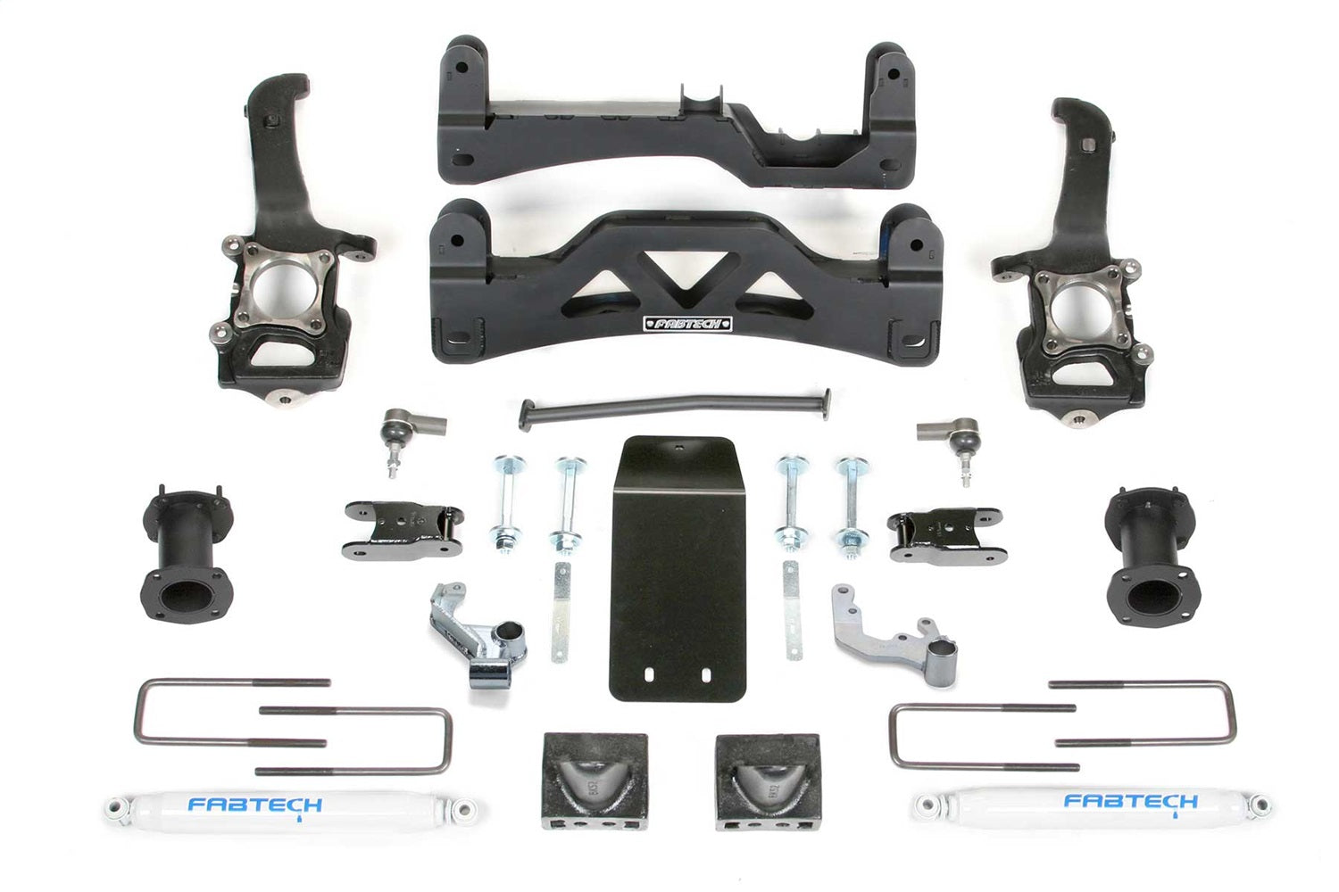 Fabtech K2190 Basic Lift System w/Shocks; w/Performance Shocks; GEN II w/Performance Shocks; Fabtech K2190