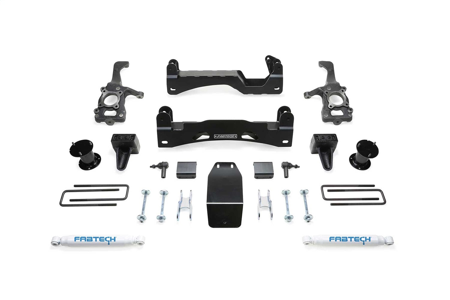 Fabtech K2194 Basic Lift System w/Shocks; w/Performance Shocks; 6 in. Lift; Fabtech K2194